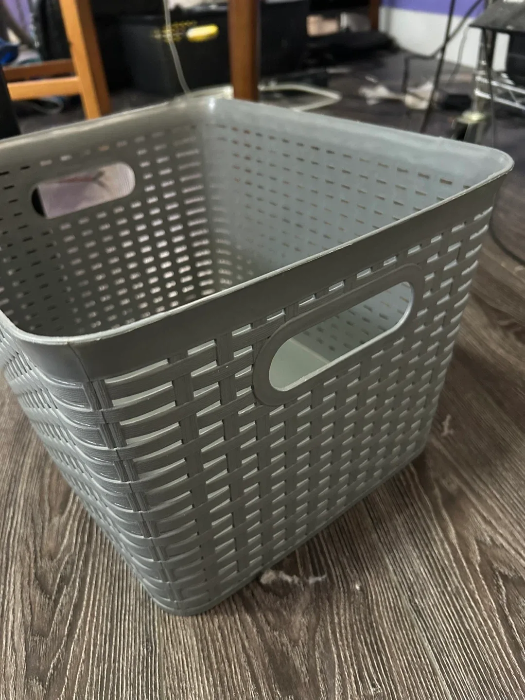 Grey Woven Storage Basket image indicator(7)