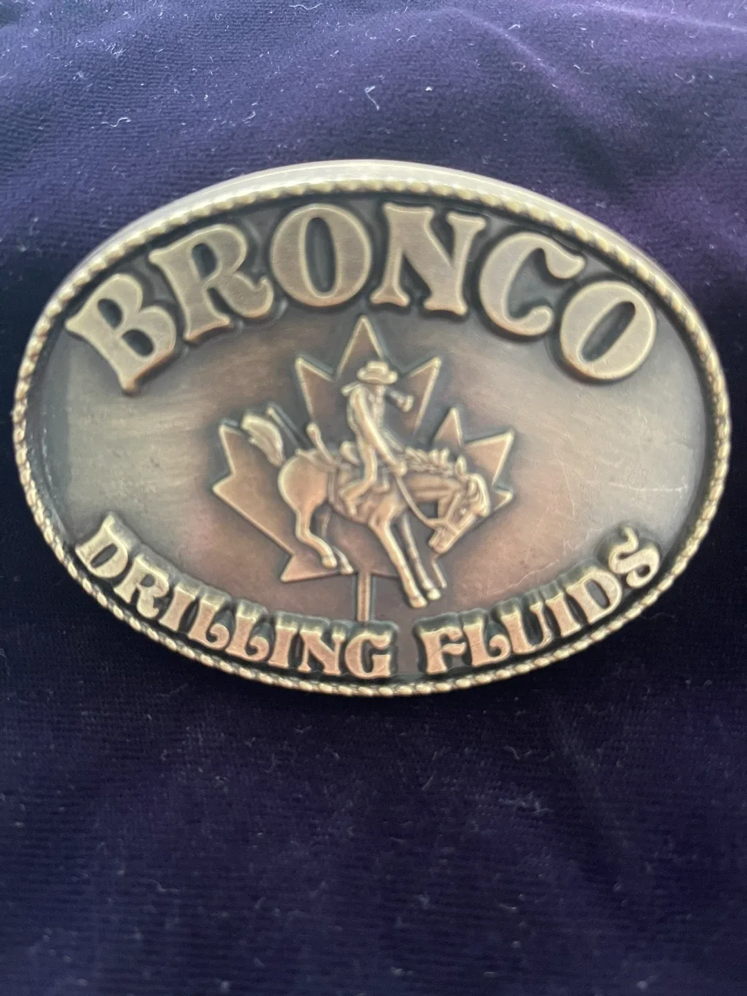 Bronco Drilling Fluids Belt Buckle