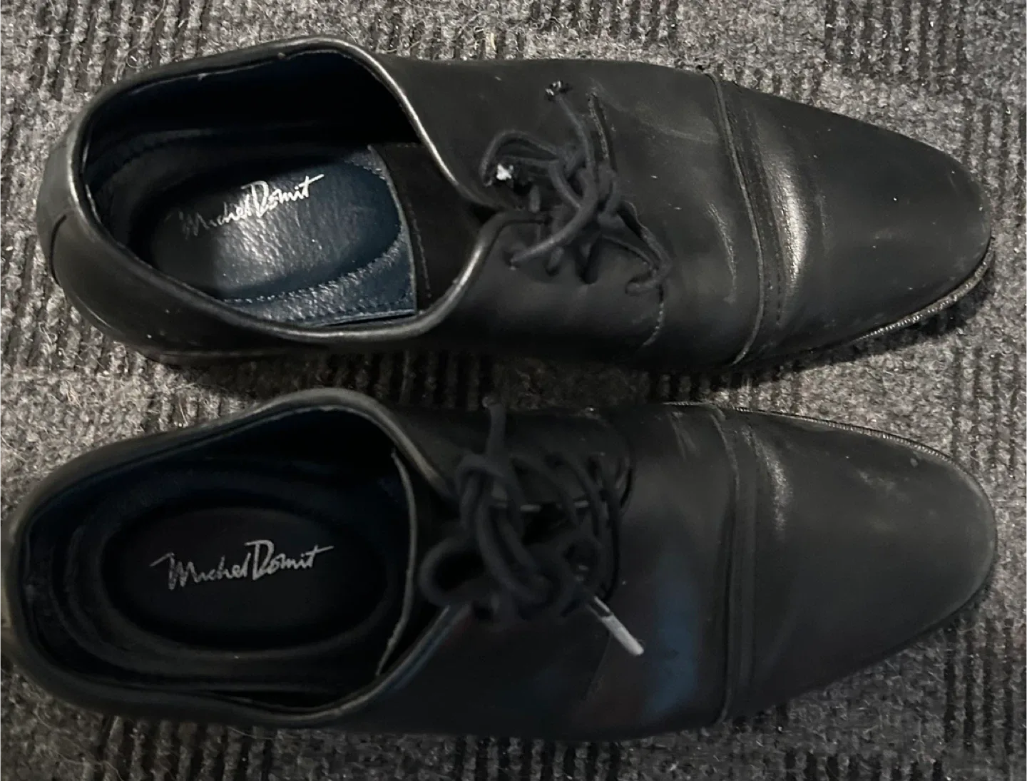 Michel Domit Black Dress Shoes Size 28 1/2