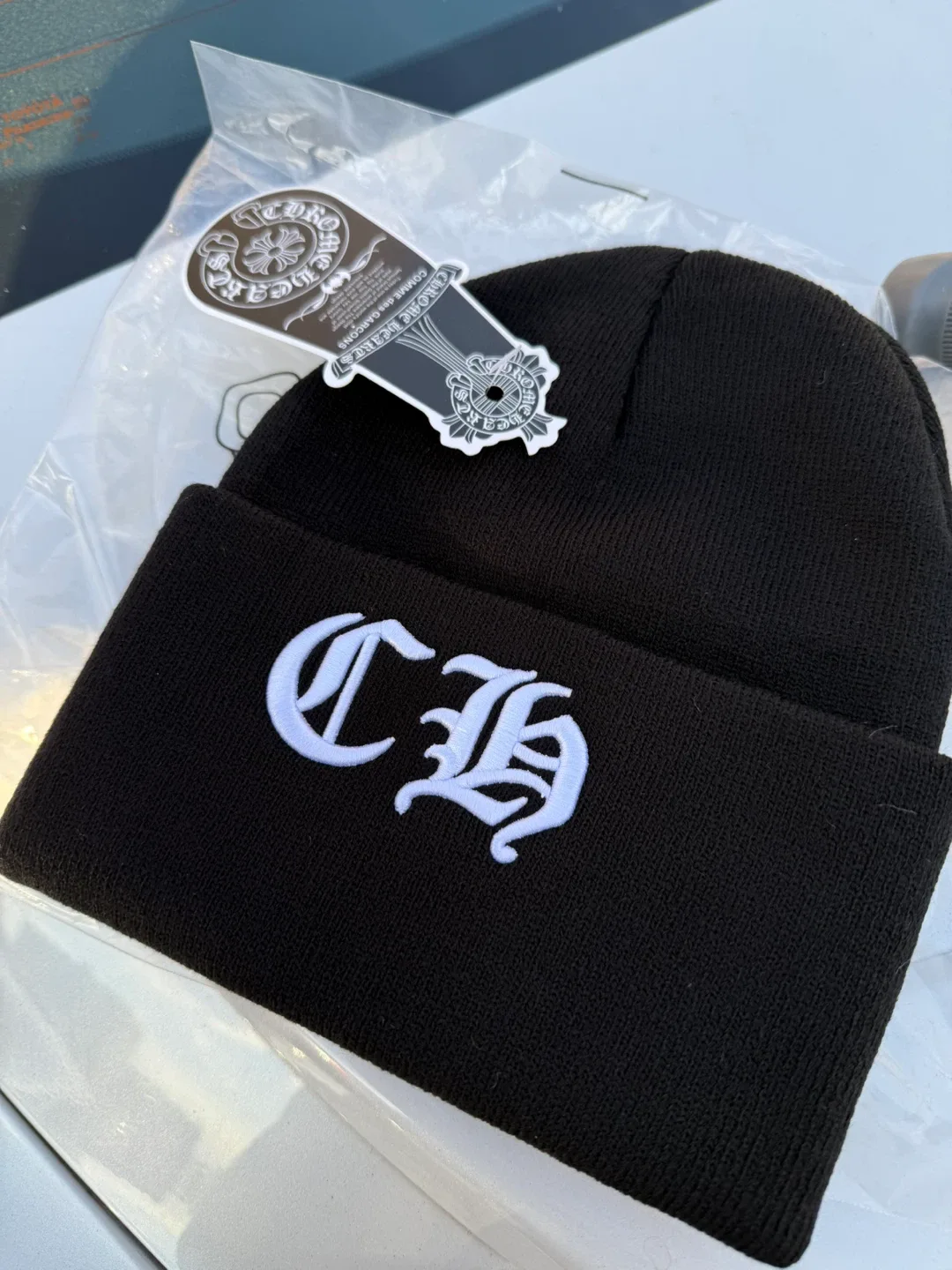 Chrome Hearts Black Beanie