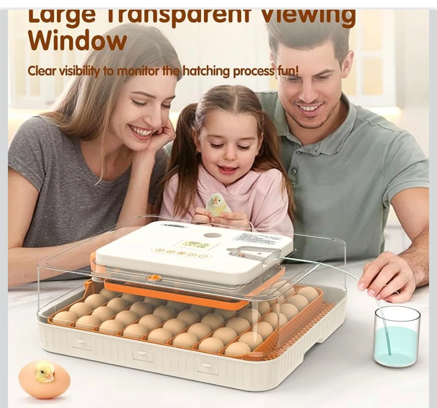 56 Eggs Incubator - Automatic Egg Turner image indicator(8)