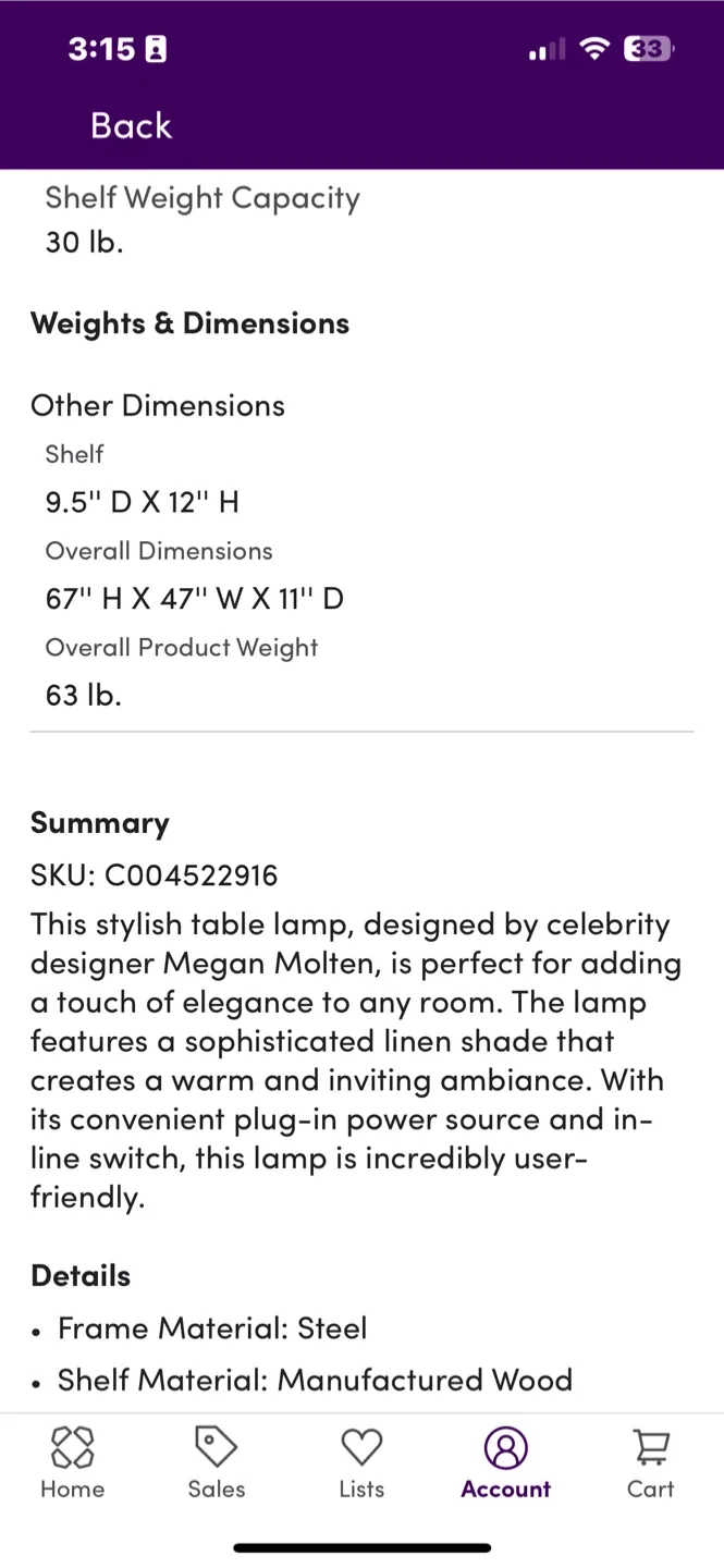 Wood & Steel Shelf - 67" x 47" x 11" image indicator(3)