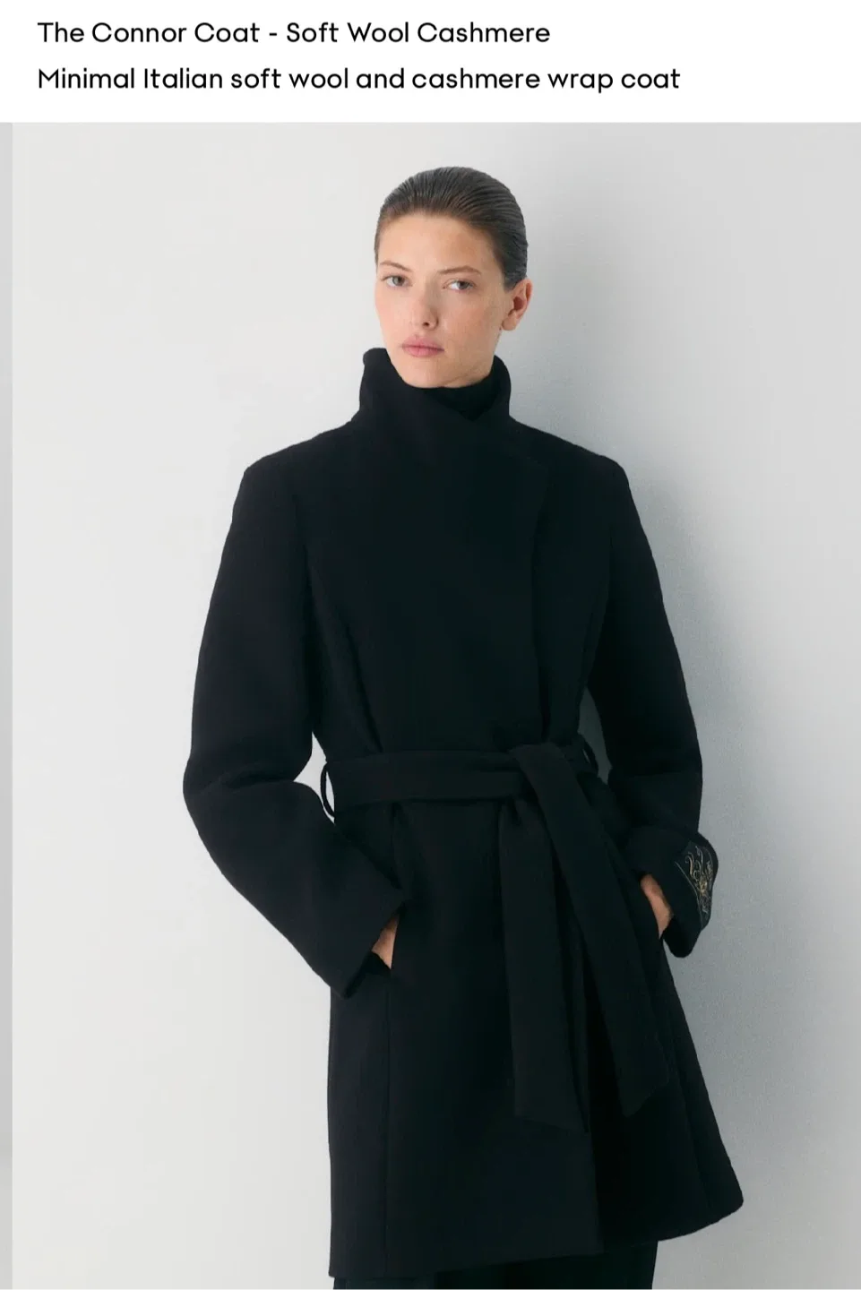 Babaton The Connor Coat - Black, XS image indicator(4)