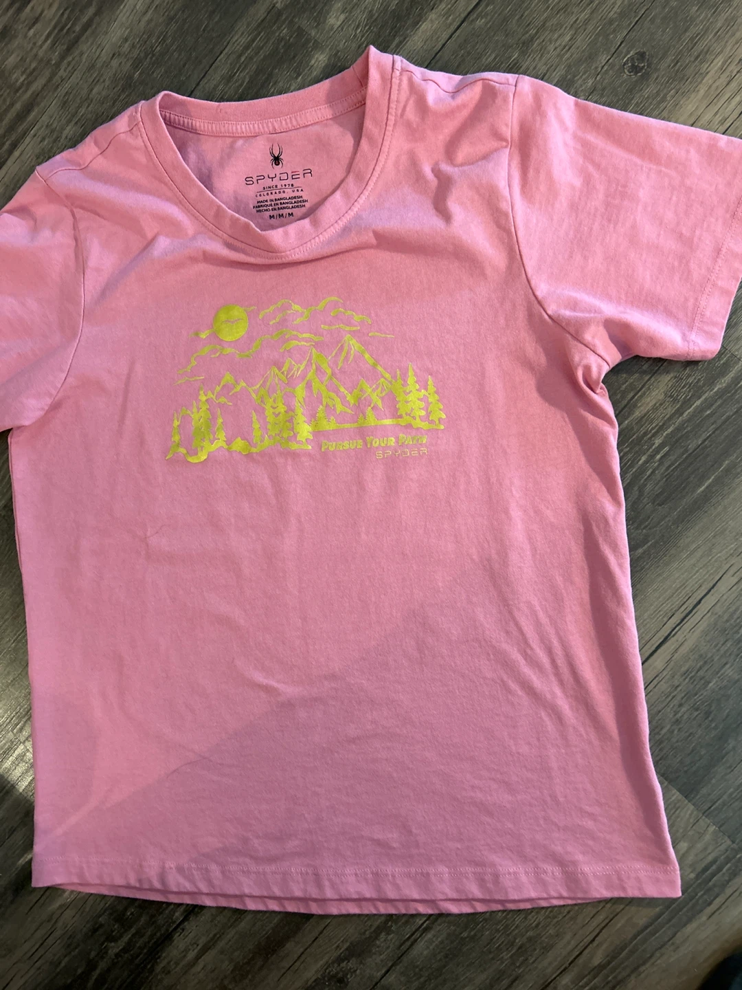 Spyder Pink Graphic Tee - Size M - photo 4