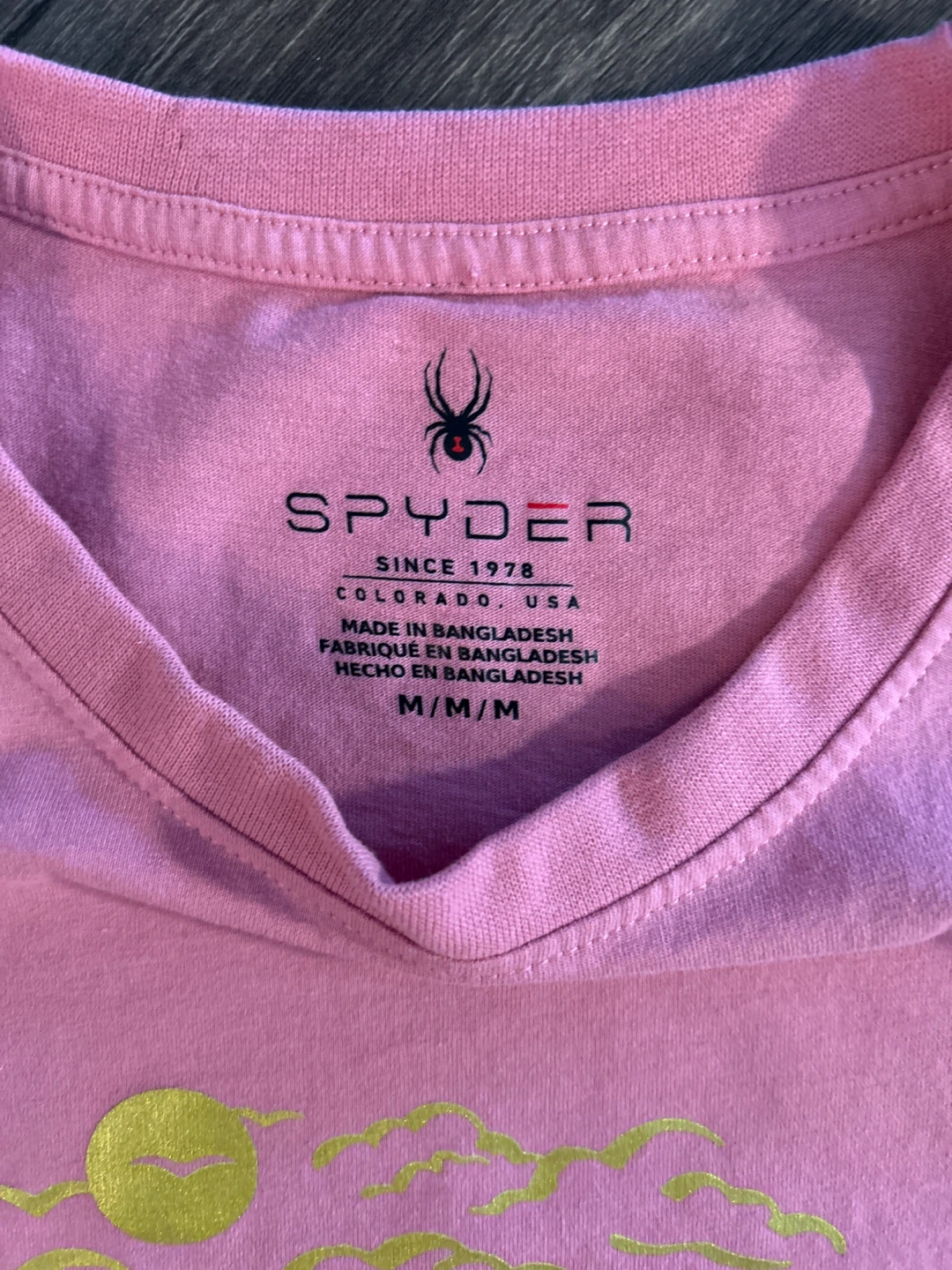 Spyder Pink Graphic Tee - Size M - photo 3