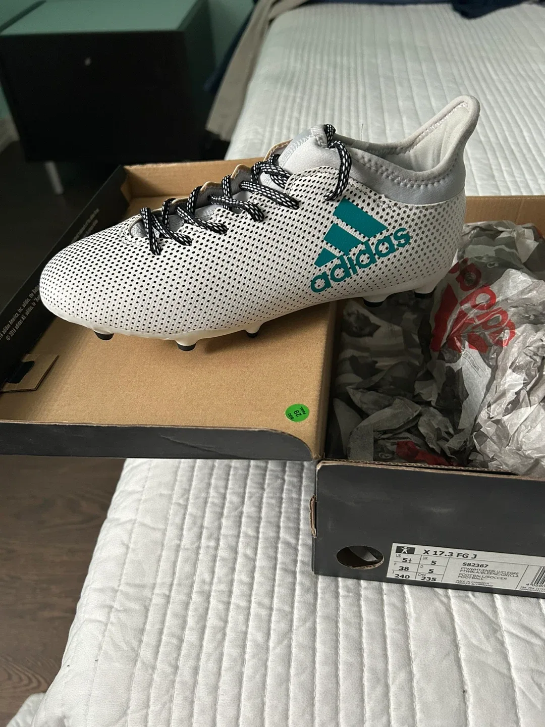 Adidas X 17.3 FG J Soccer Cleats - US 5.5 image indicator(3)