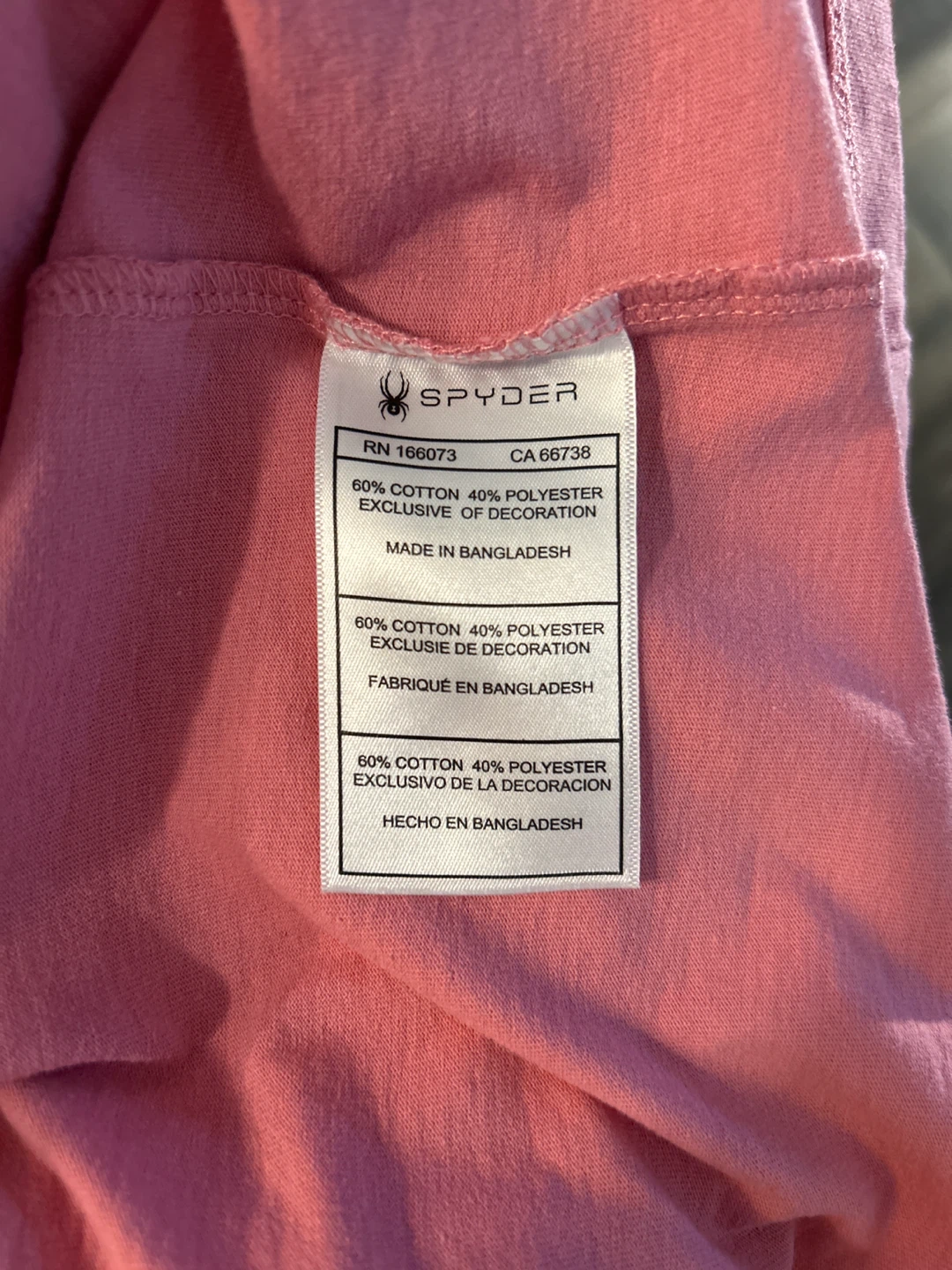 Spyder Pink Graphic Tee - Size M - photo 5
