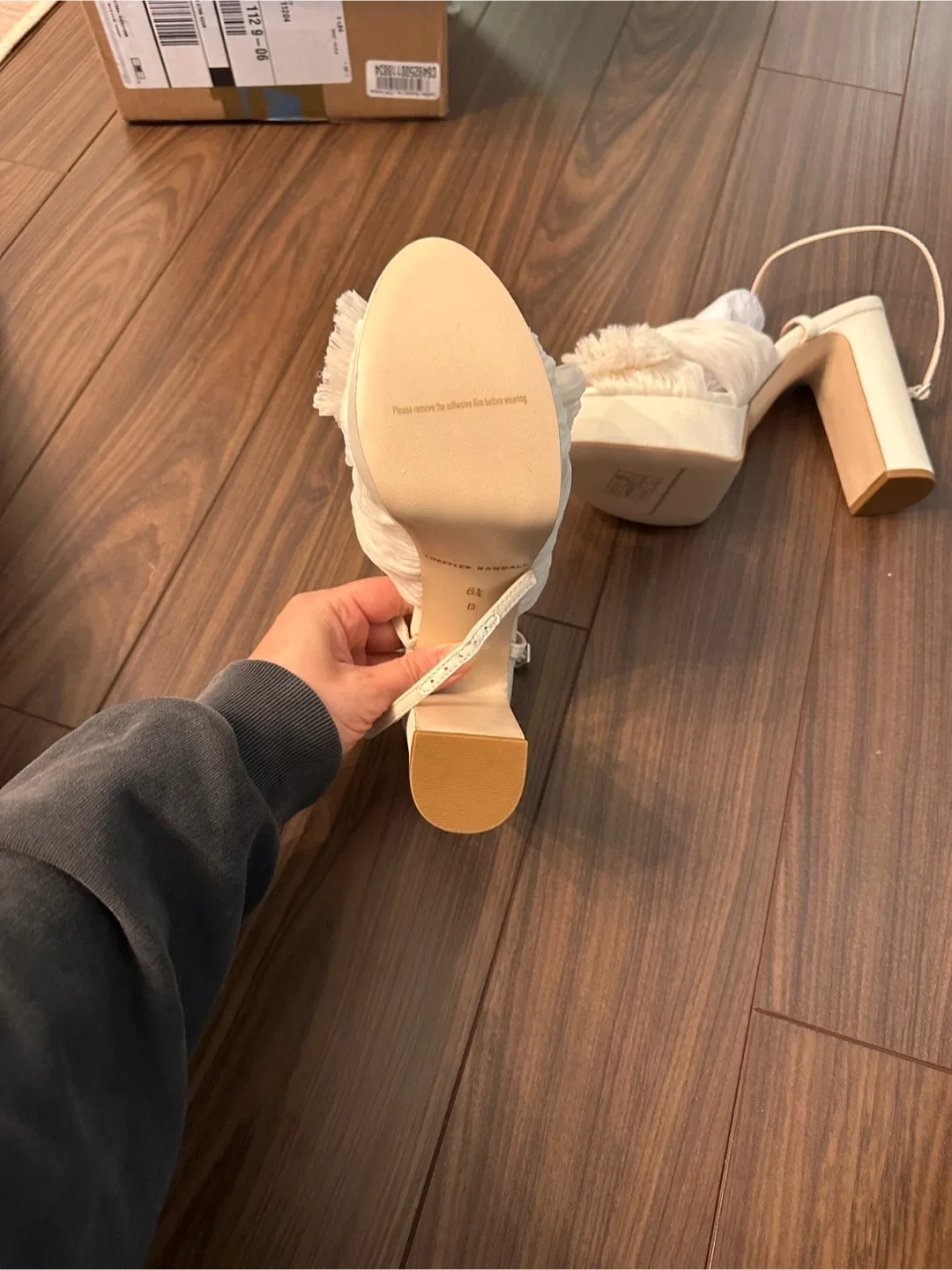 Loeffler Randall Natalia Pearl Platform Bow Heel, Size 6.5 image indicator(4)