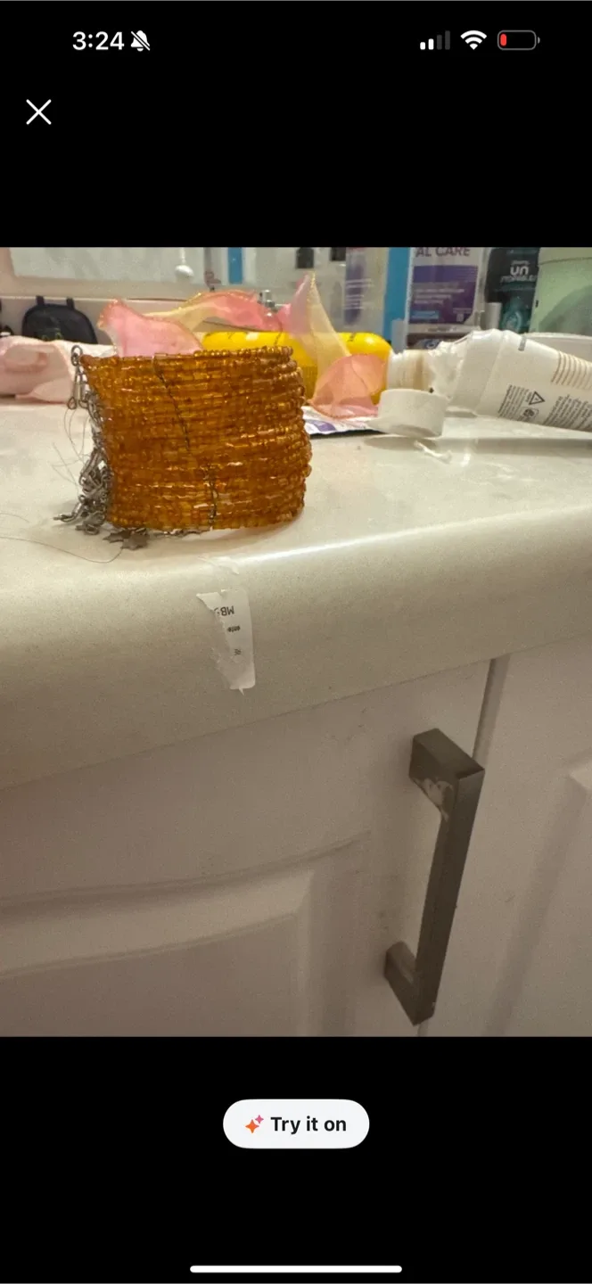 Orange Beaded Bracelet