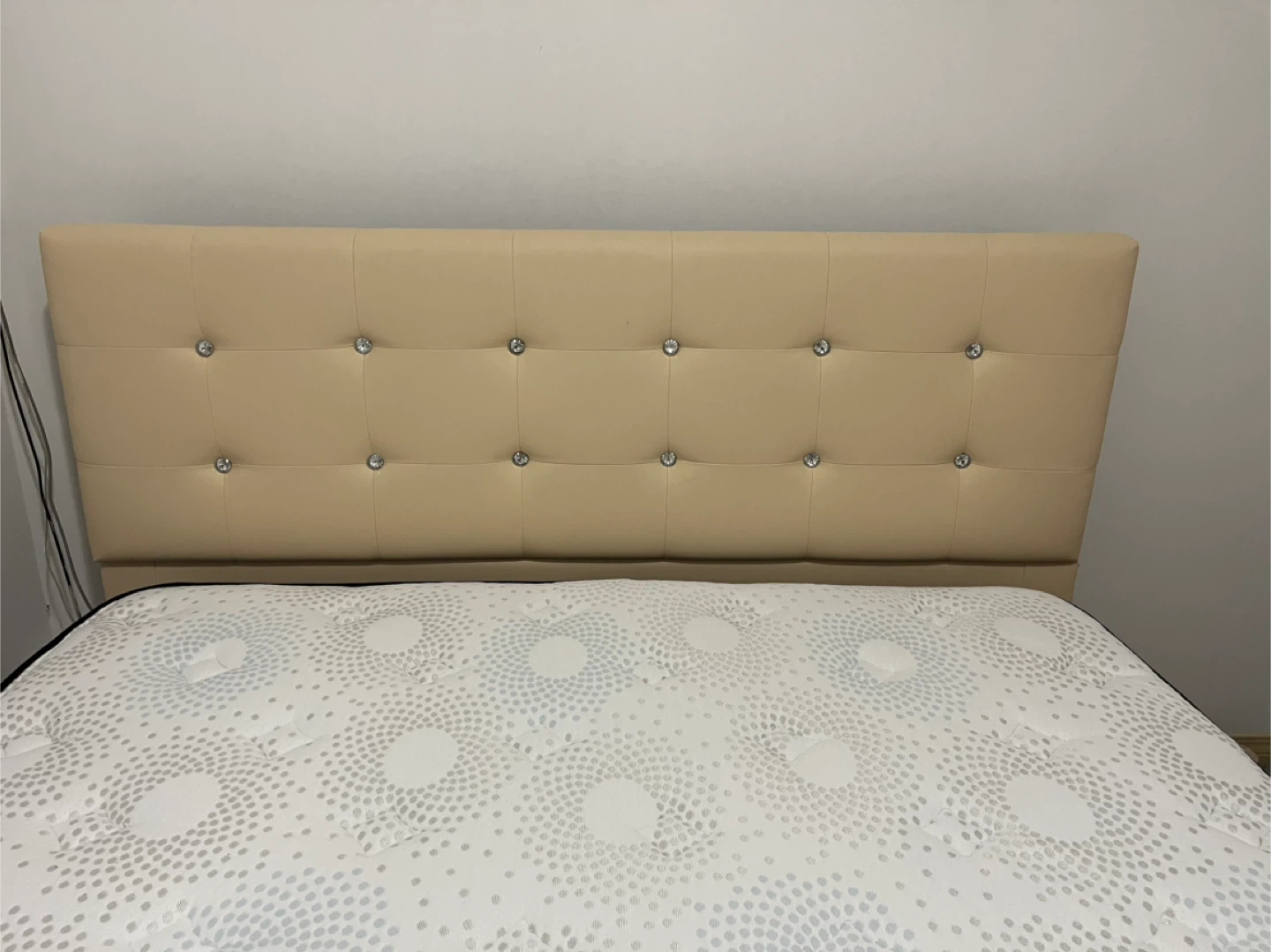 Queen Bed with Mattress, Frame and Headboard