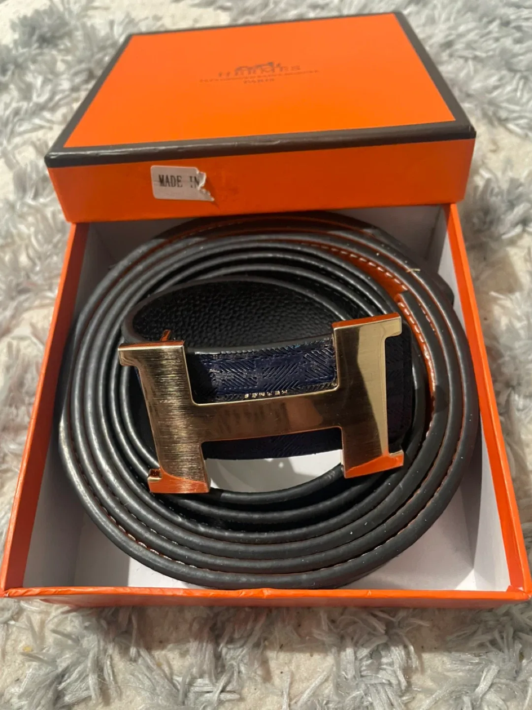 Hermès x 2 Belts with  Box
