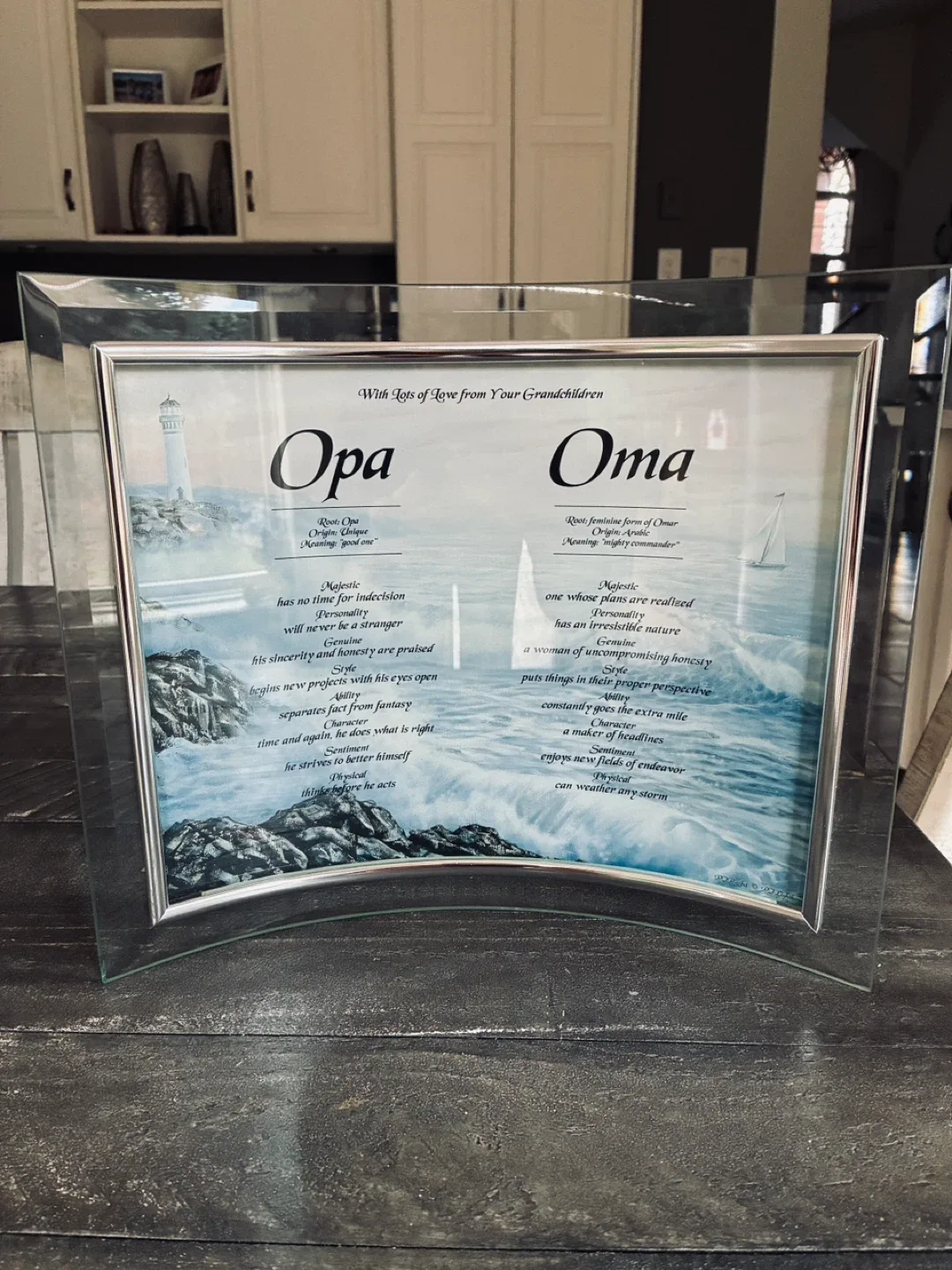 “Opa & Oma” plaque