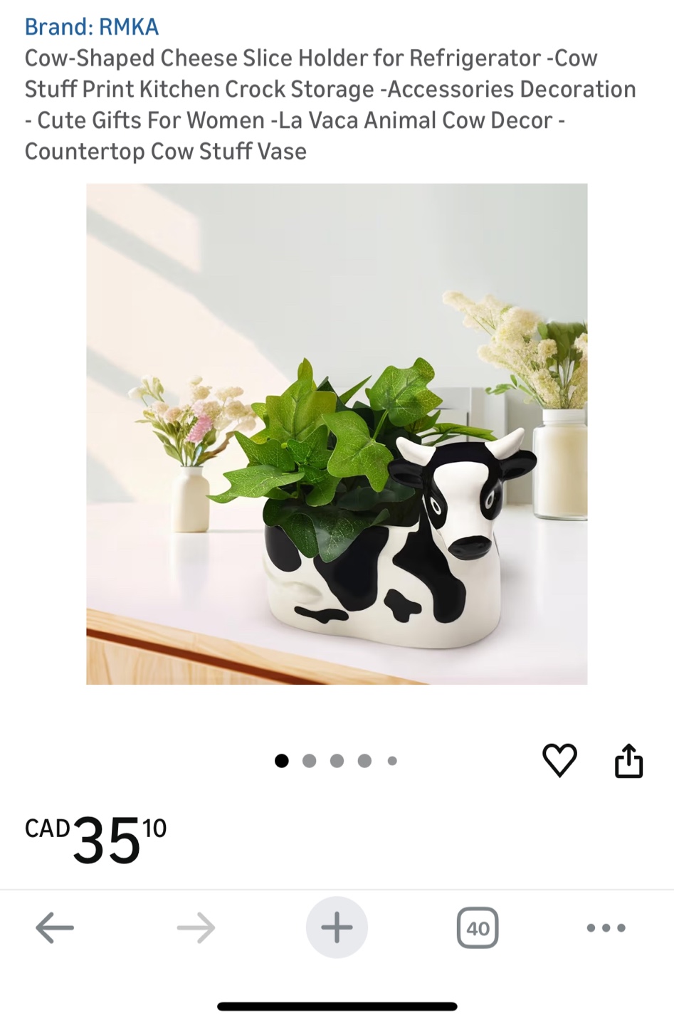 RMKA Cow Cheese Slice Holder