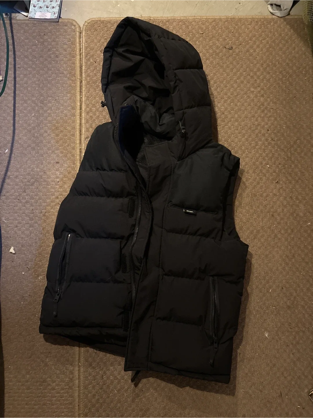ZARA Black Puffer Vest