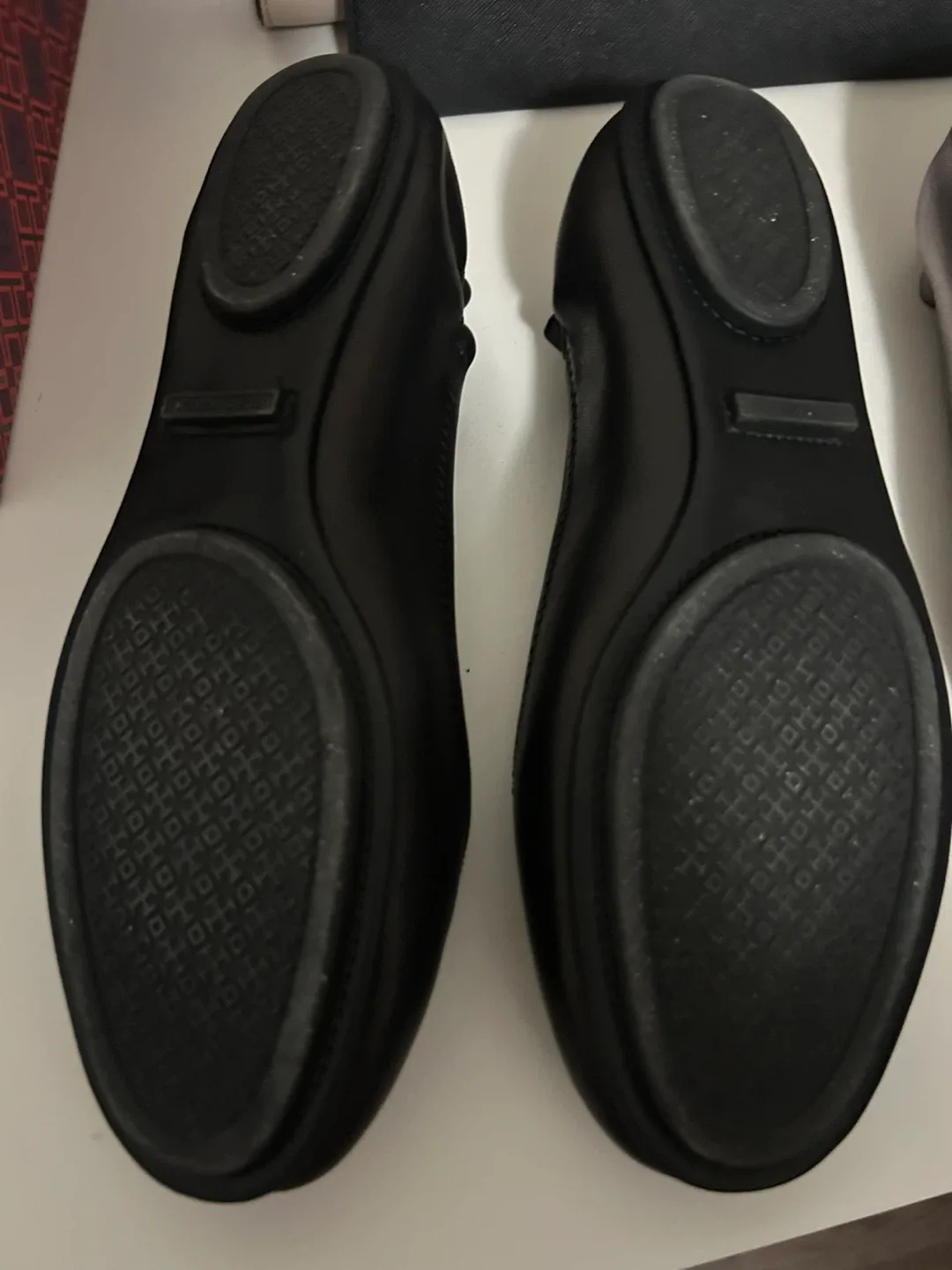 Tory Burch Black Leather Ballet Flats