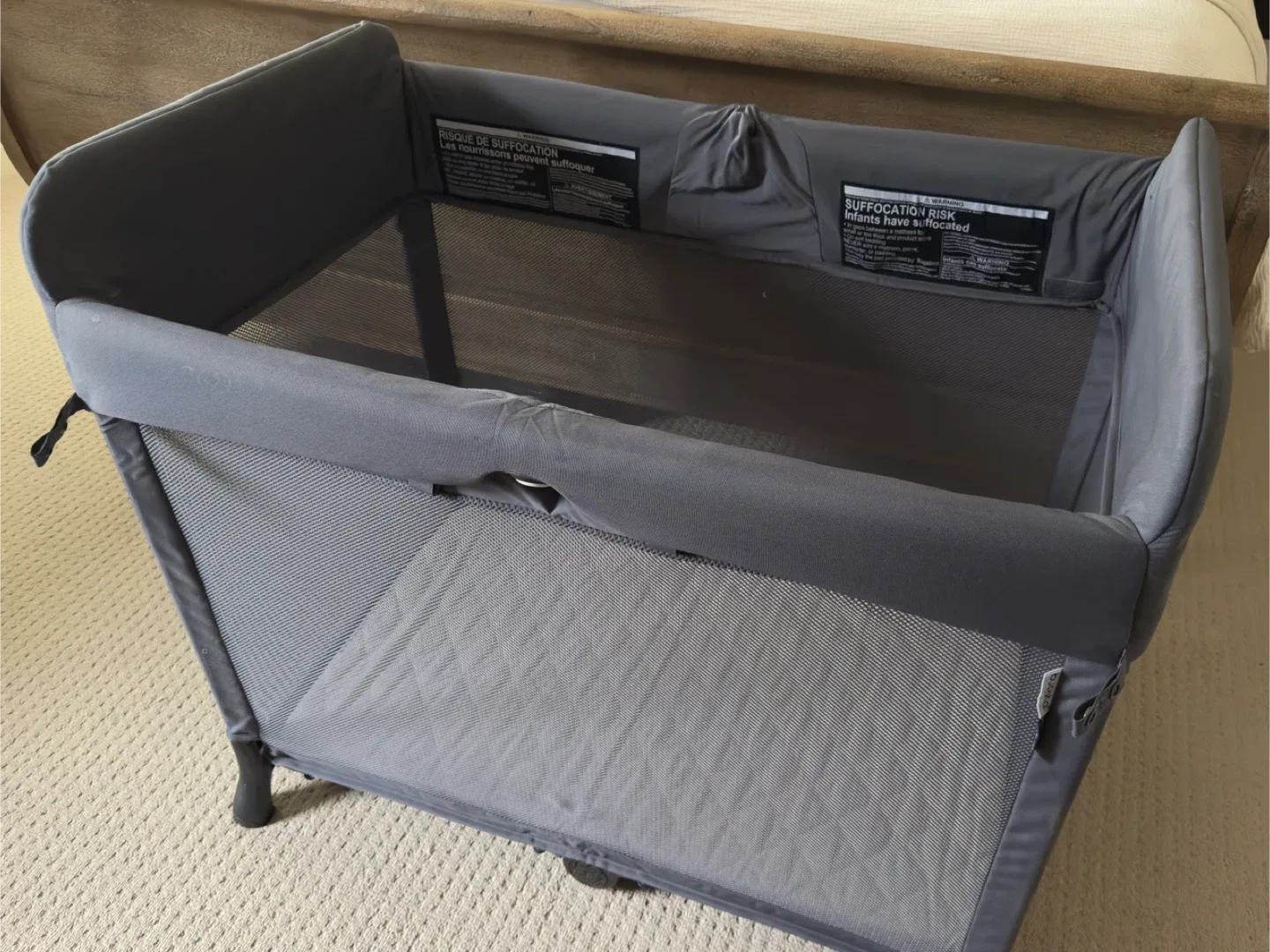 Bugaboo Stardust Grey Bassinet - Like New!