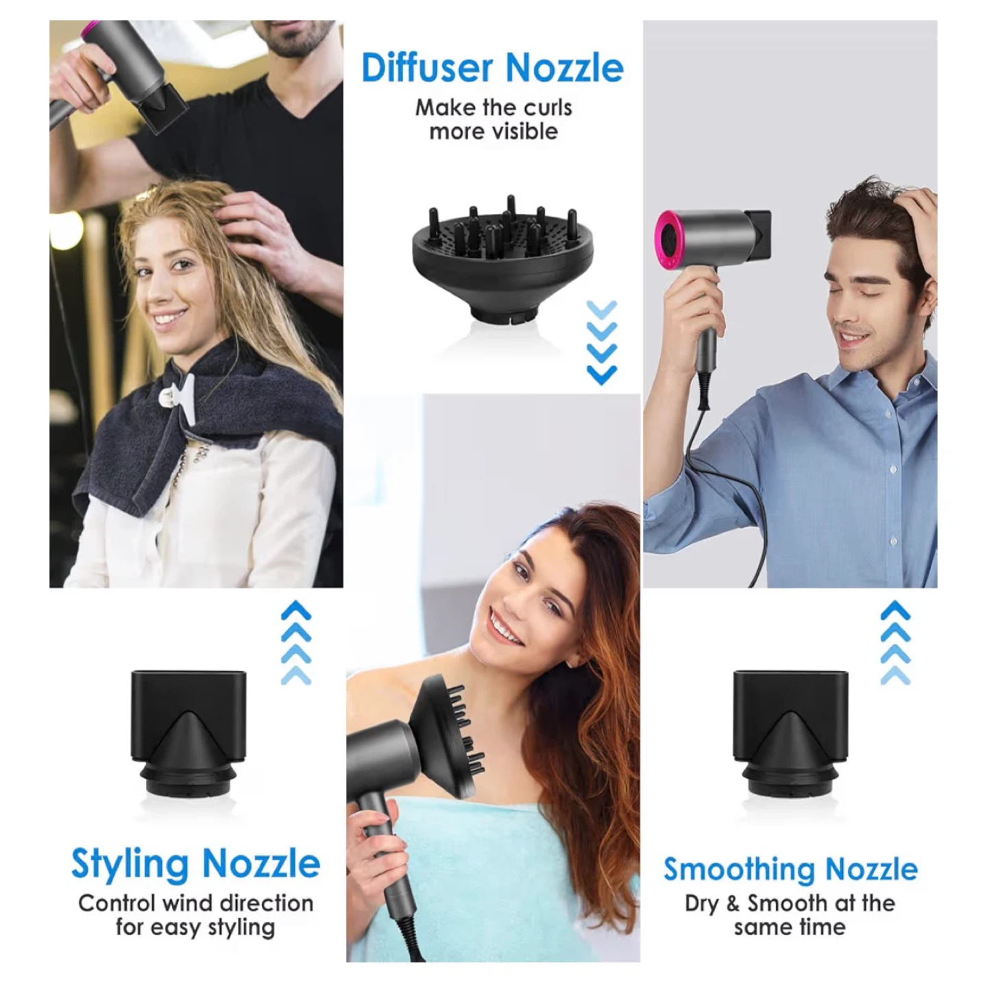 Lostrain 1800W Negative Ion Hair Dryer - Grey - photo 3
