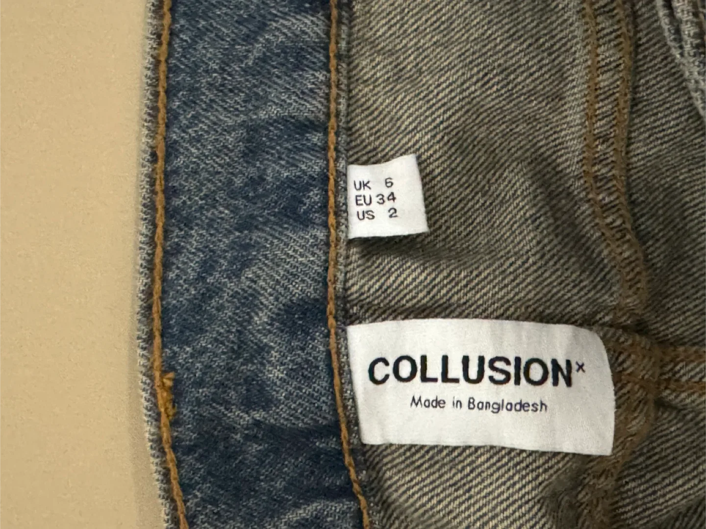 Collusion Denim Mini Skirt - Size US 2 image indicator(3)