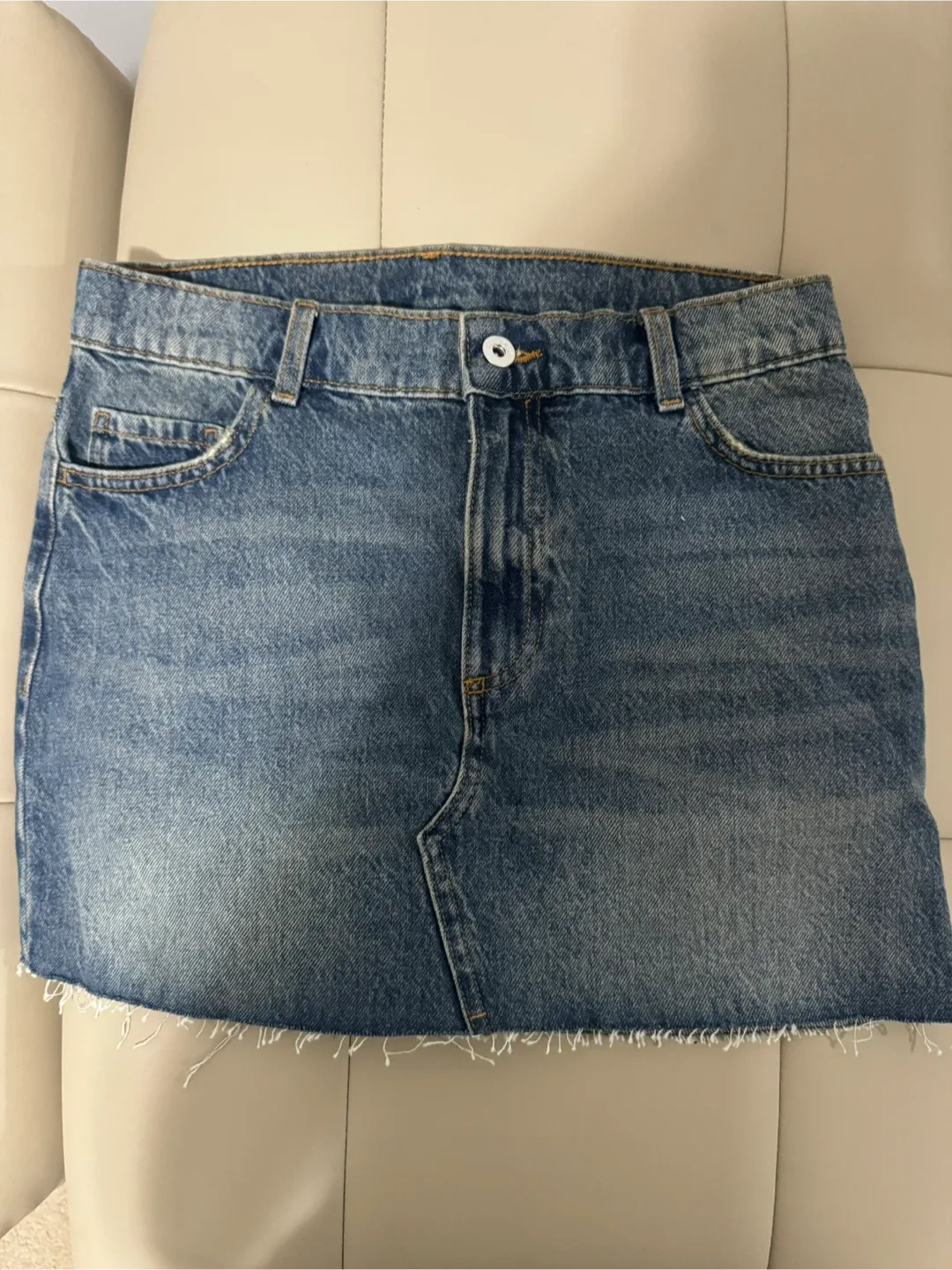Collusion Denim Mini Skirt - Size US 2