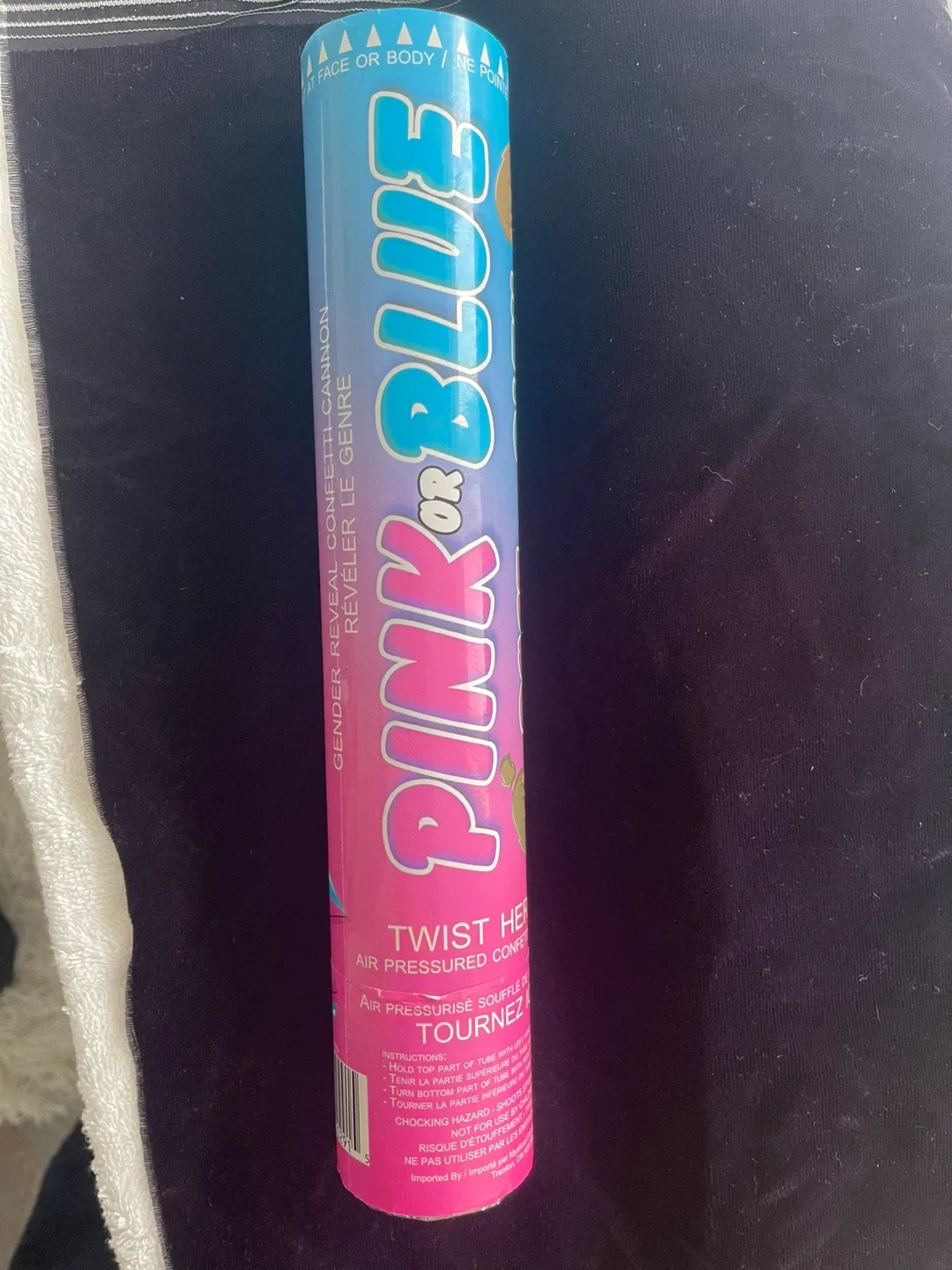 Pink or Blue Gender Reveal Confetti Cannon