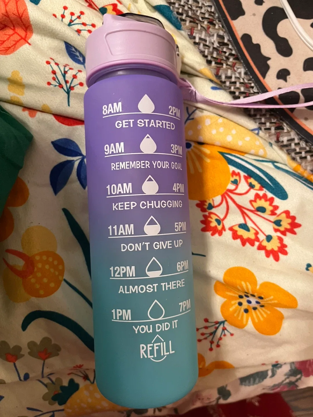 Gradient Purple/Blue Water Bottle