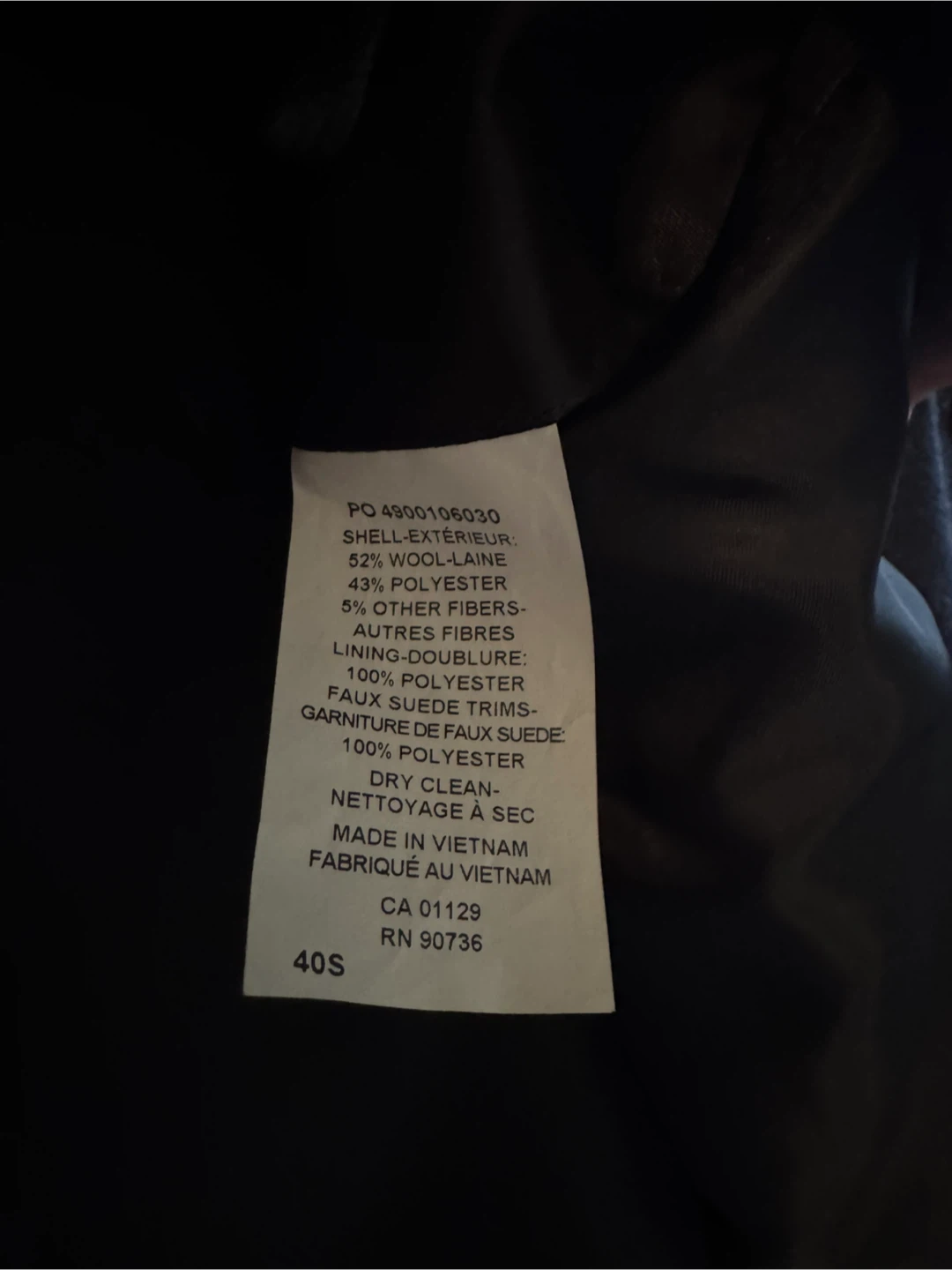 Ralph Lauren Wool Blend Coat - Size 40S - photo 4