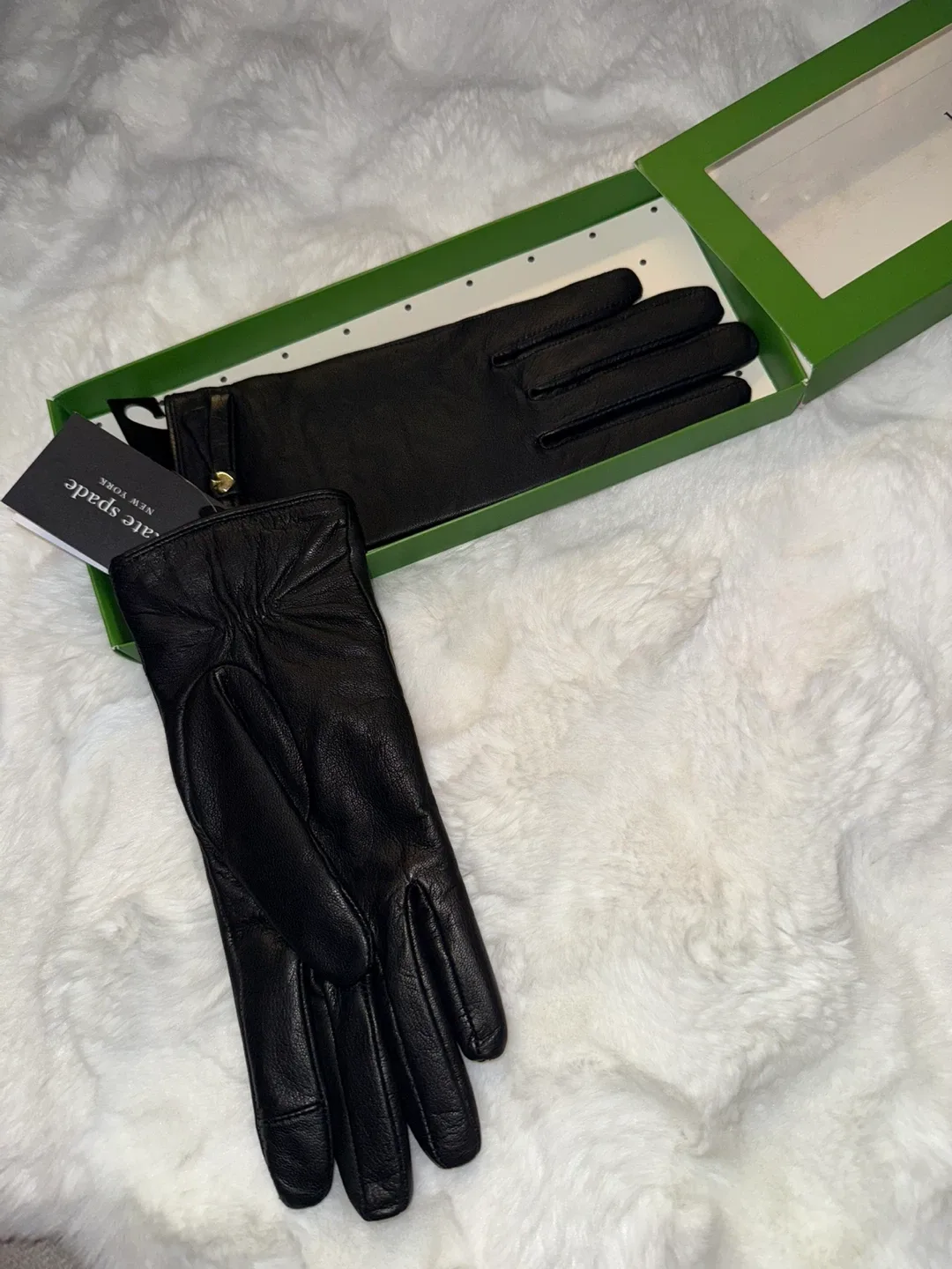 Kate Spade Leather Gloves - New in Box image indicator(4)