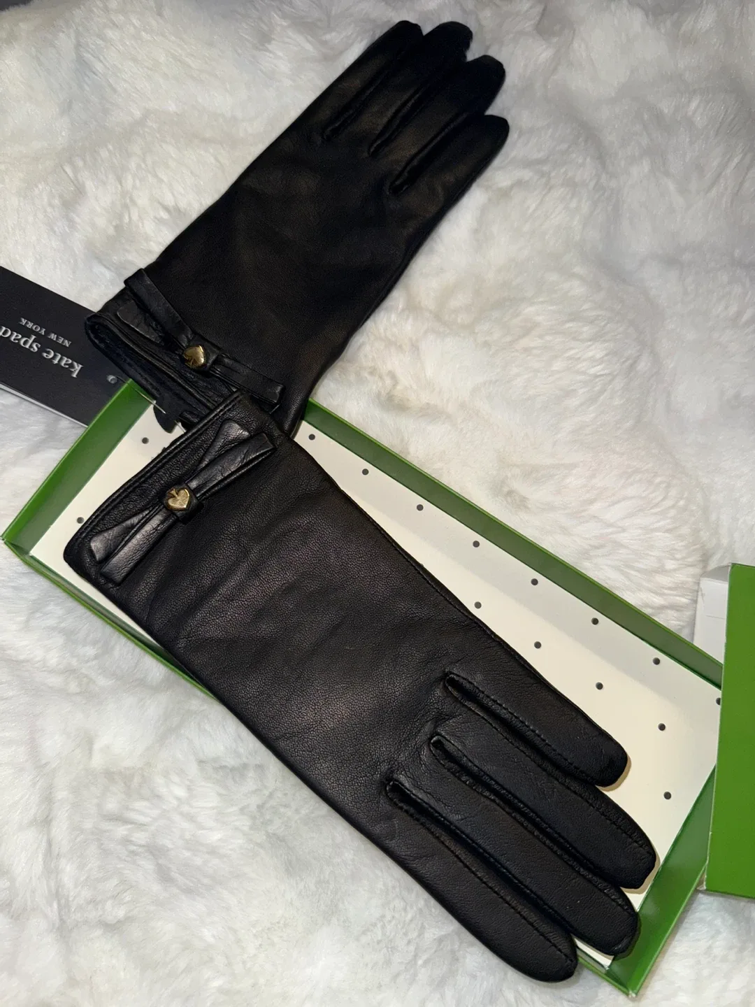 Kate Spade Leather Gloves - New in Box image indicator(3)