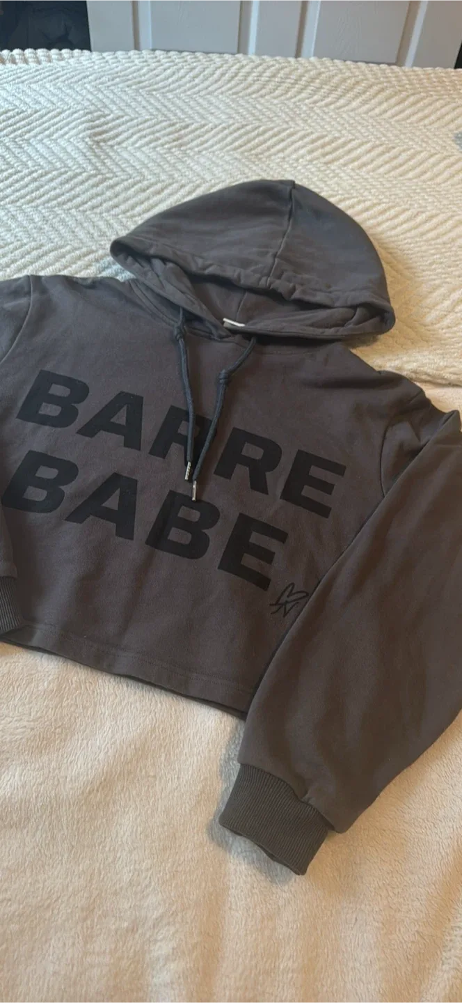 Barre Babe Cropped Hoodie - Size Small image indicator(2)