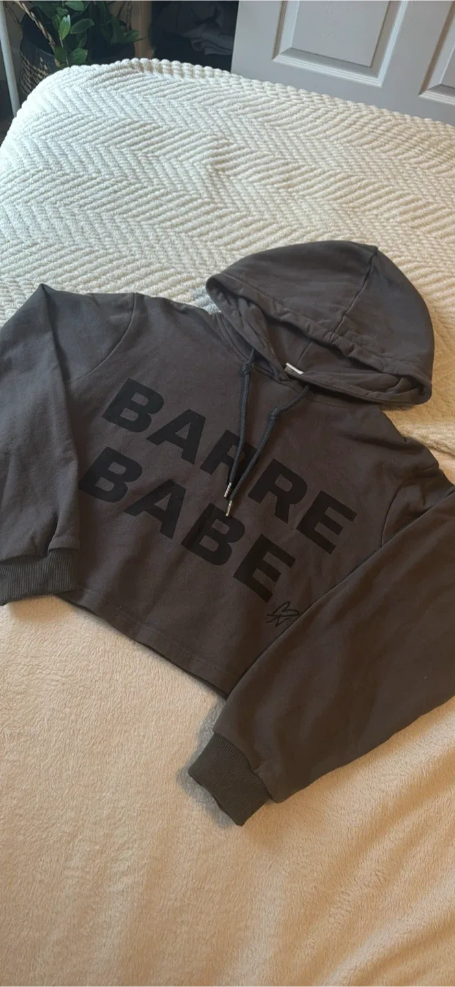 Barre Babe Cropped Hoodie - Size Small image indicator(3)