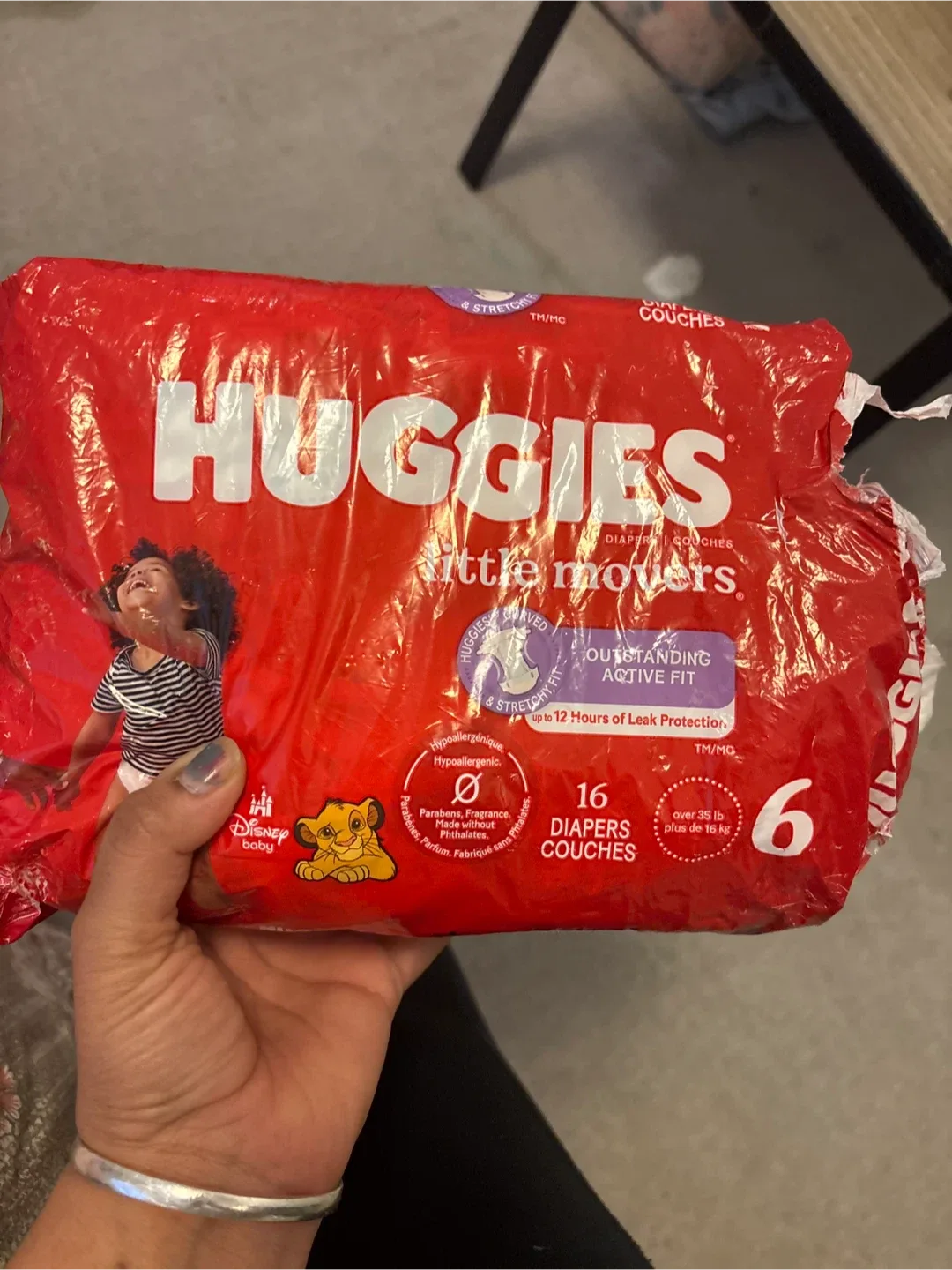 Huggies Little Movers Size 6 Diapers (16 Count)