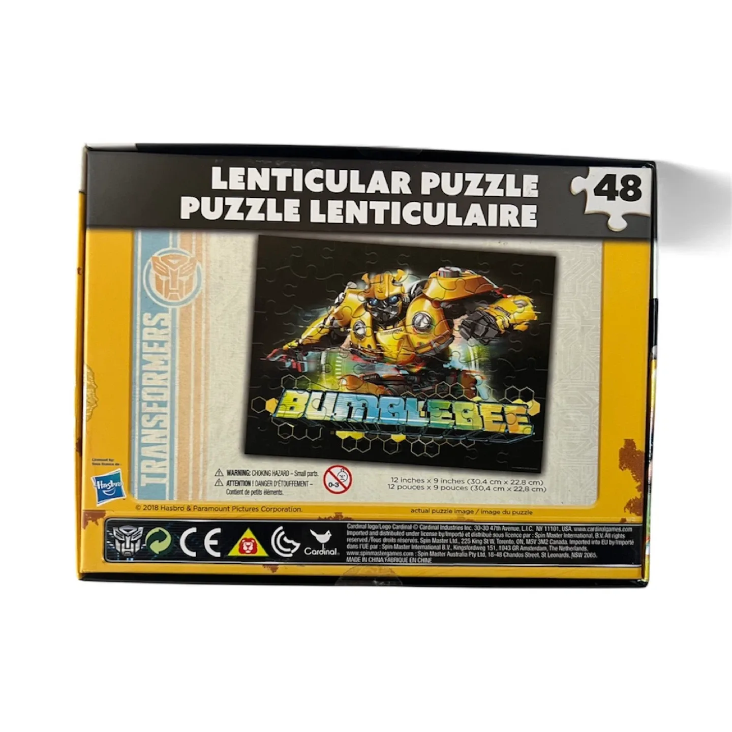 Transformers Bumblebee Lenticular Puzzle - New in Box!