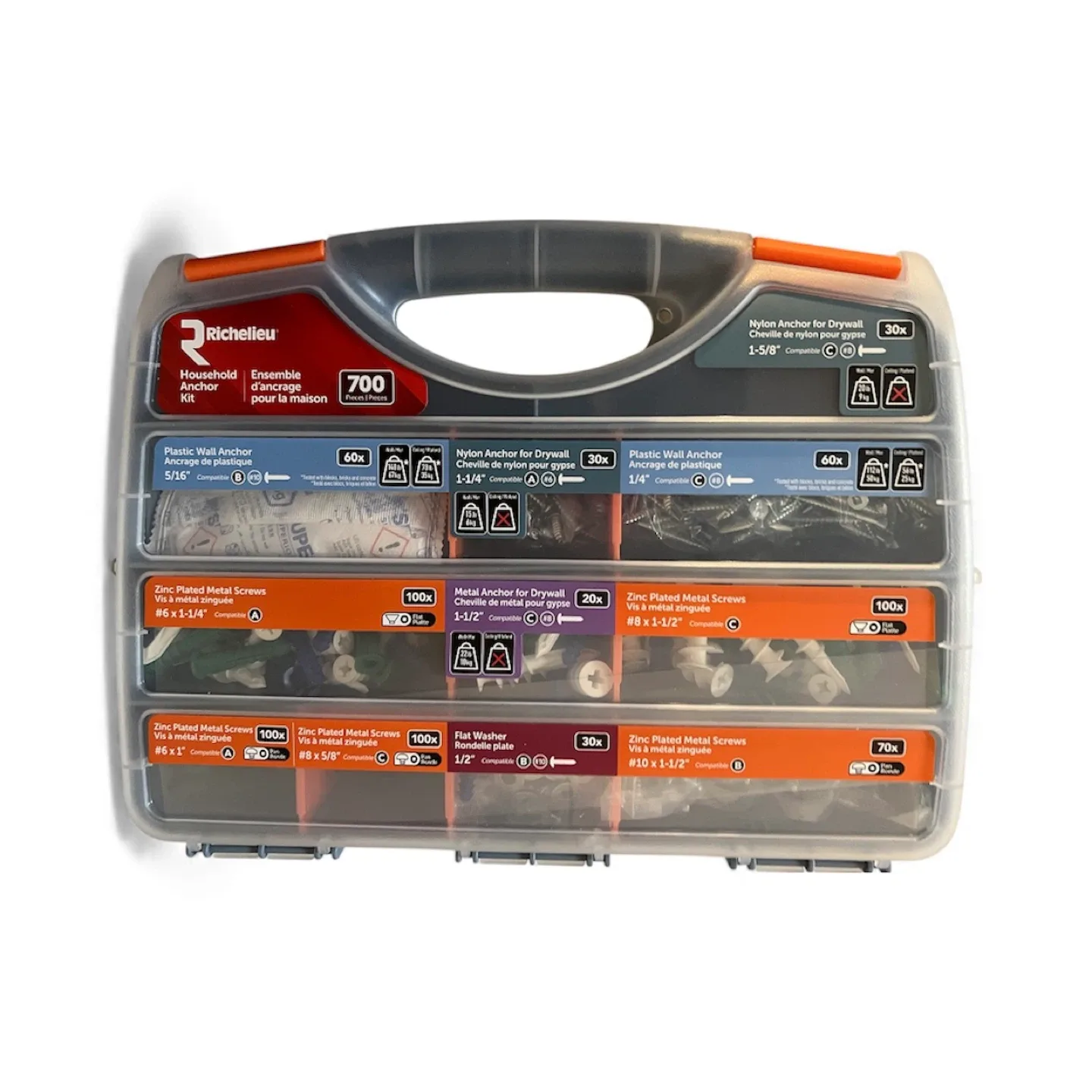 Richelieu Household Anchor Kit - 700 Pieces