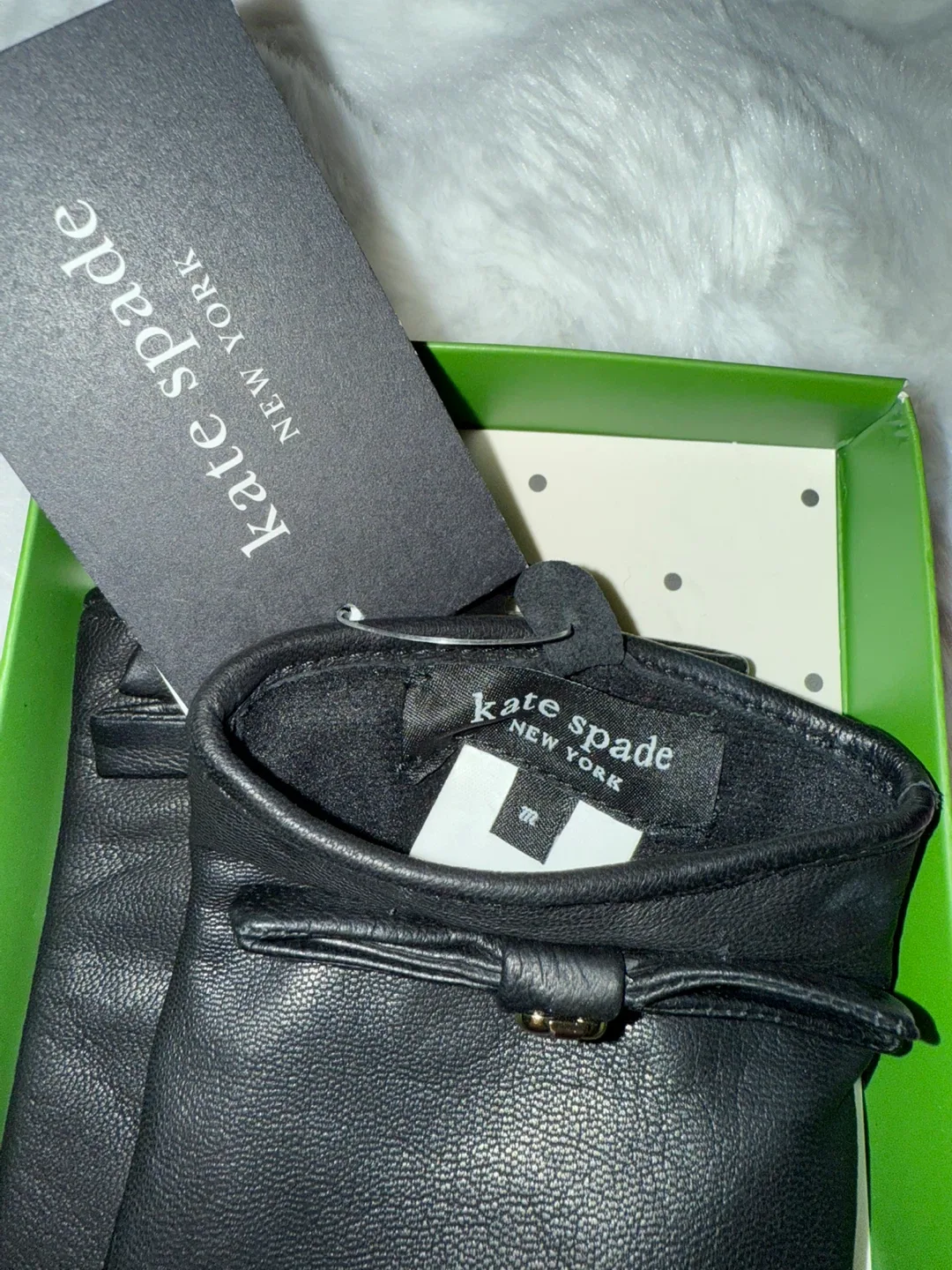 Kate Spade Leather Gloves - New in Box image indicator(9)