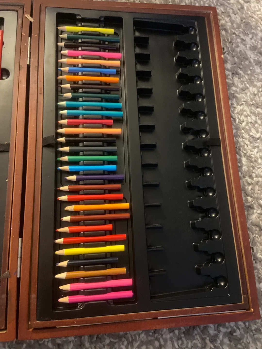 Wooden Art Set with Pencils, Crayons & Markers image indicator(5)