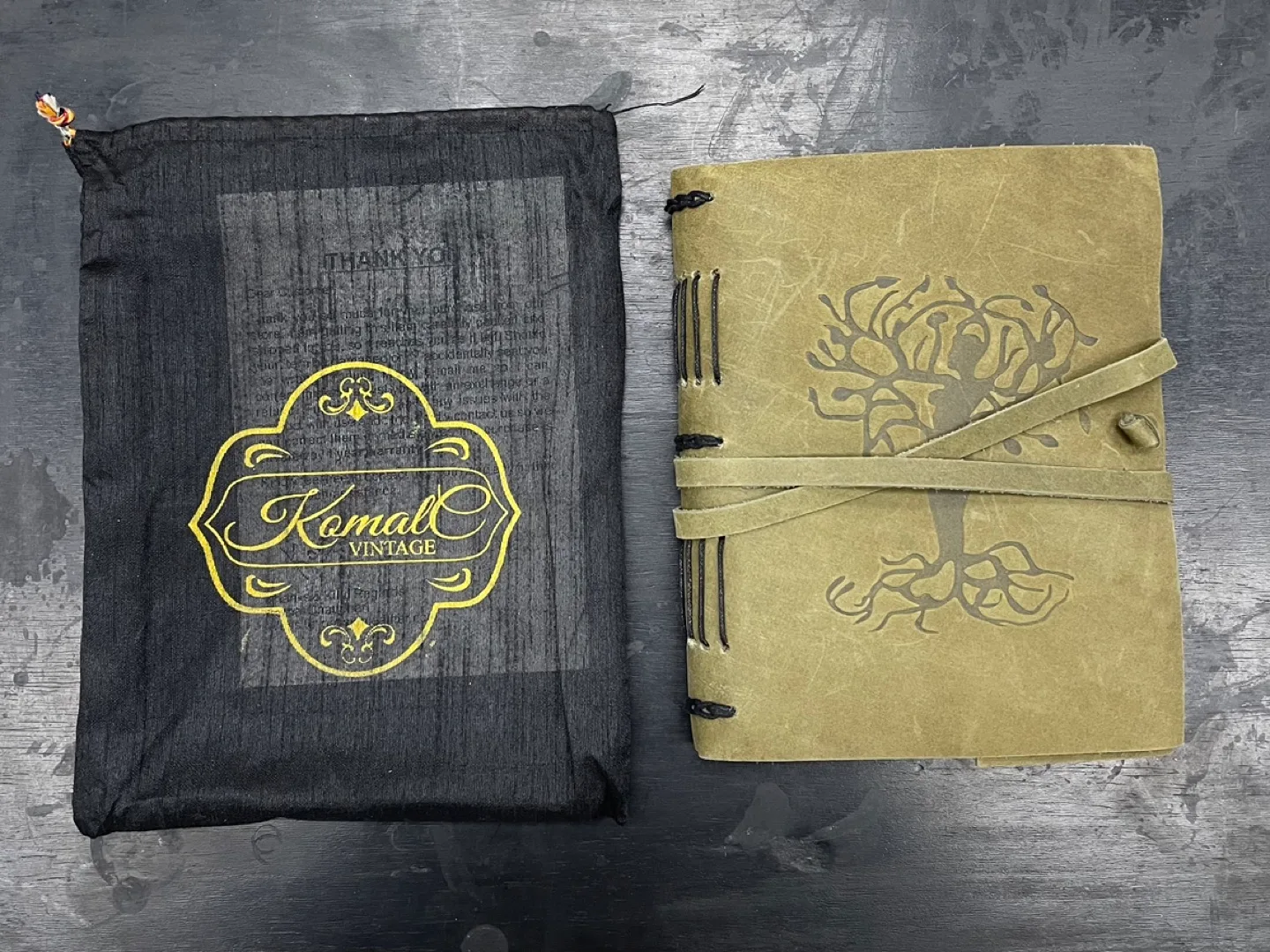 Leather Journal Embossed Tree of Life - Green image indicator(6)