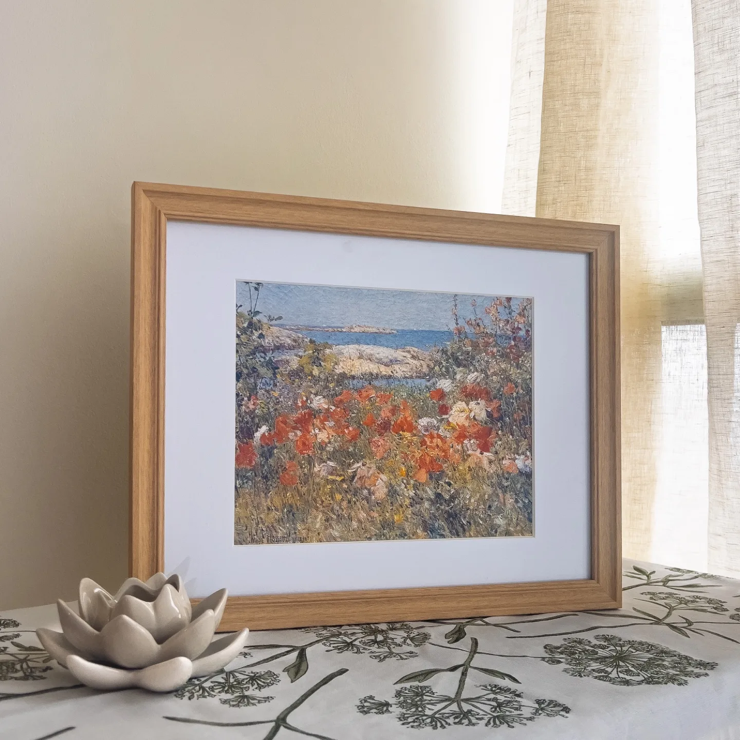 Framed Wildflower Garden Vintage Art - New image indicator(5)