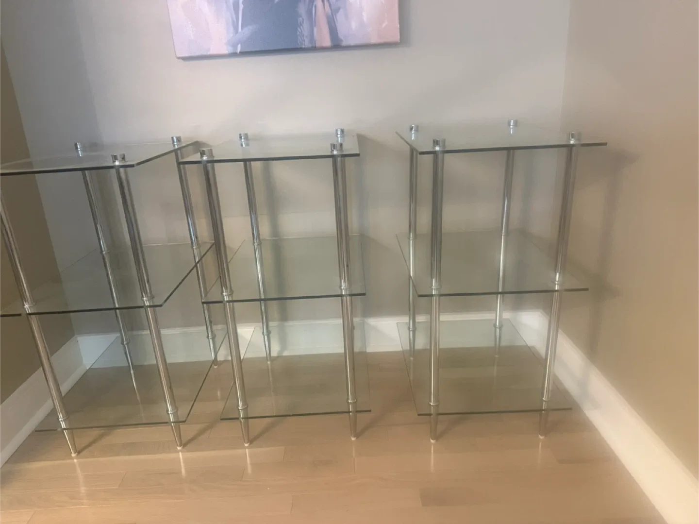 Glass Shelving Unit - 16"x20"x32"