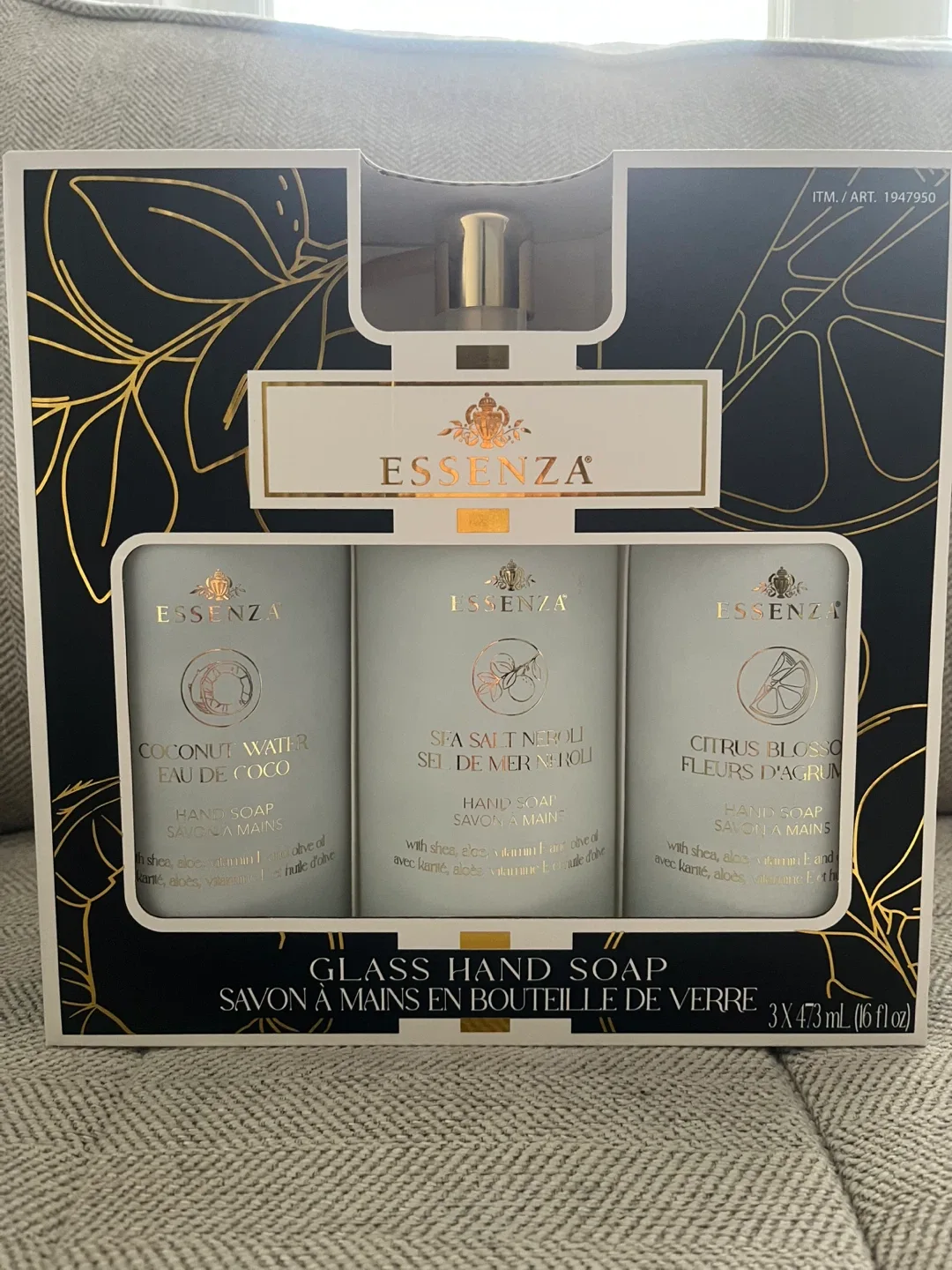 Essenza Glass Hand 3 Soap Set