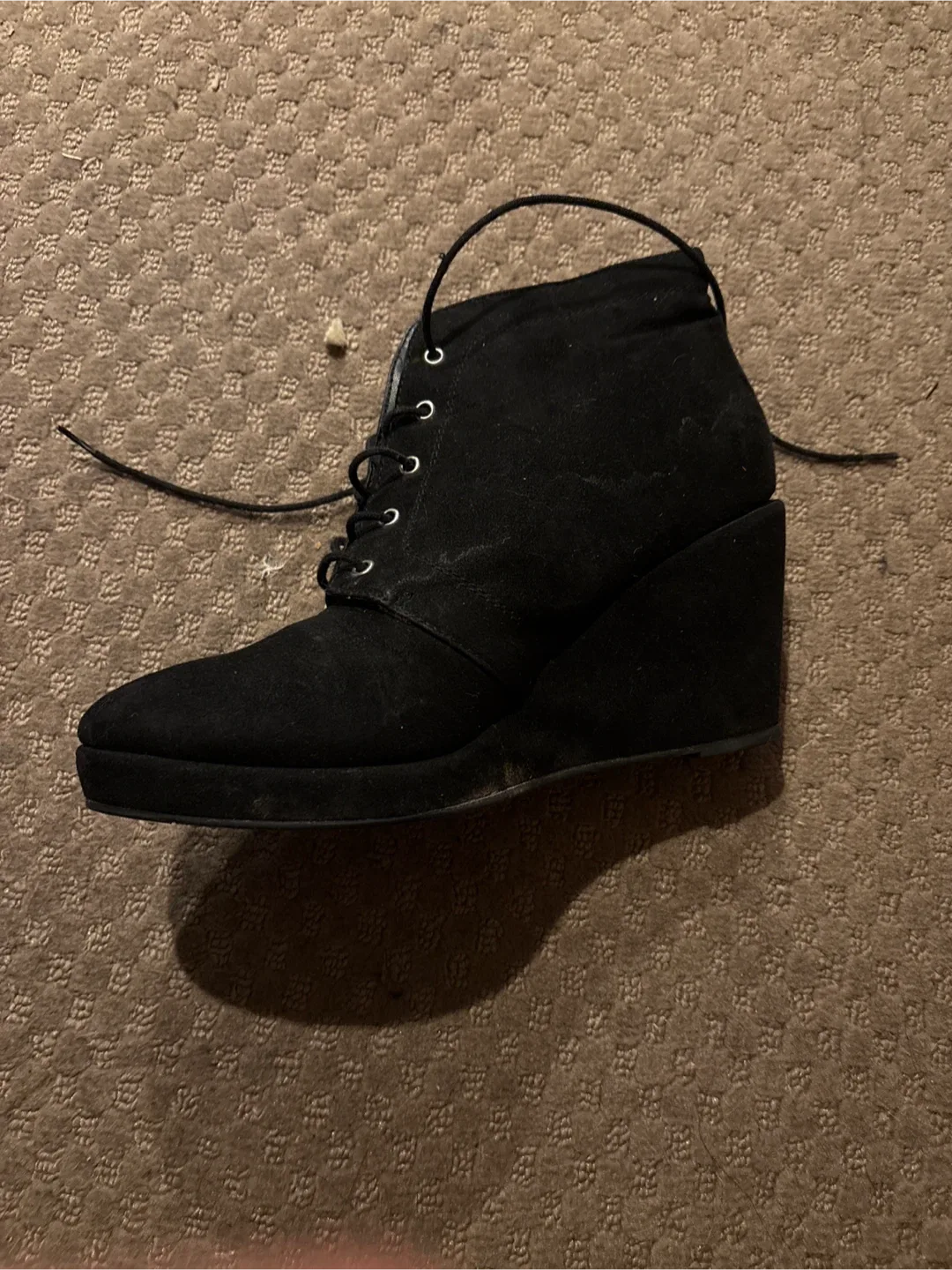 Forever 21 Black Wedge Heel Booties image indicator(5)