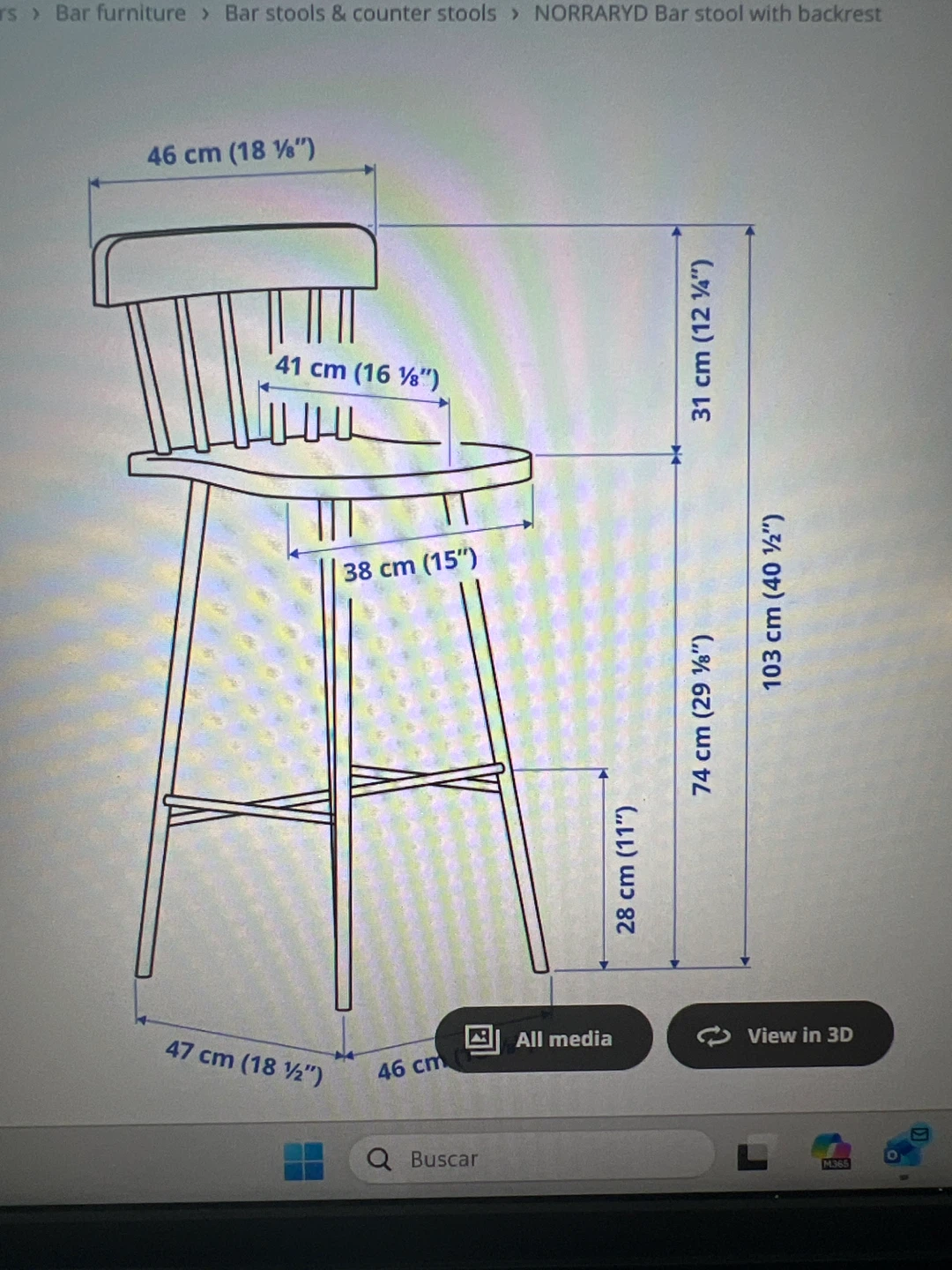 IKEA NORRARYD Black Bar Stools - photo 5