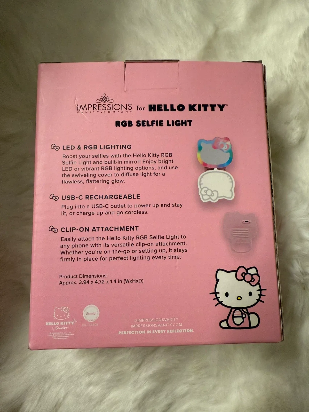 New Hello Kitty RGB Selfie Light by Impressions Vanity image indicator(4)