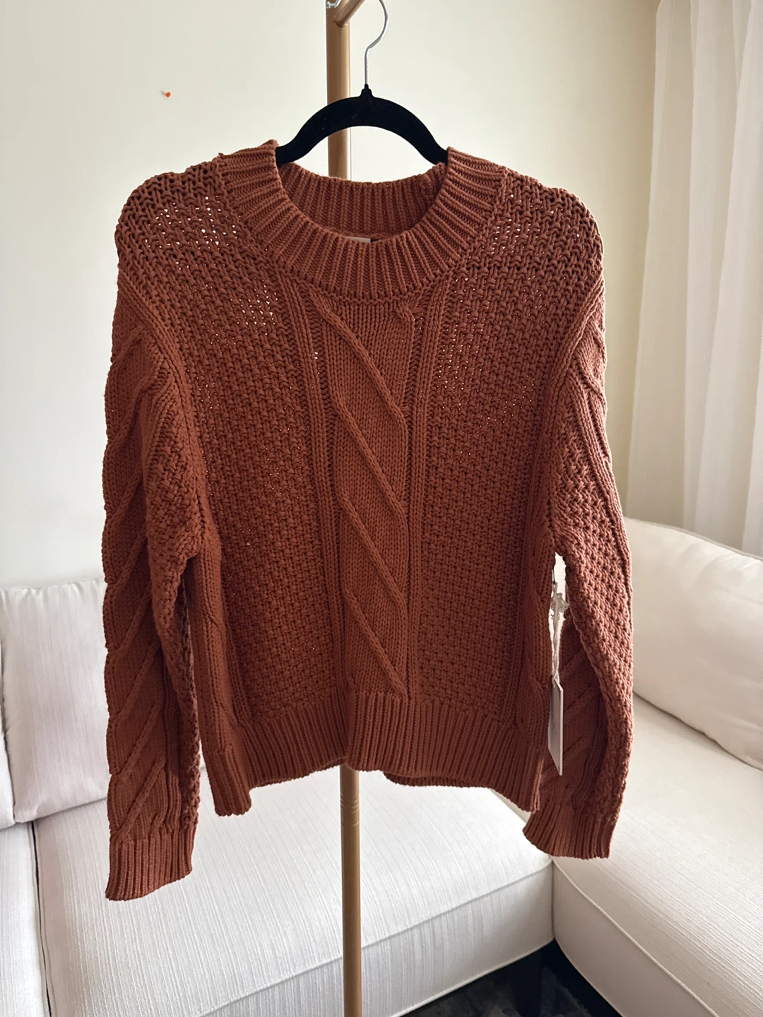 *NWT*Jackson Rowe Cable Knit Sweater XS
