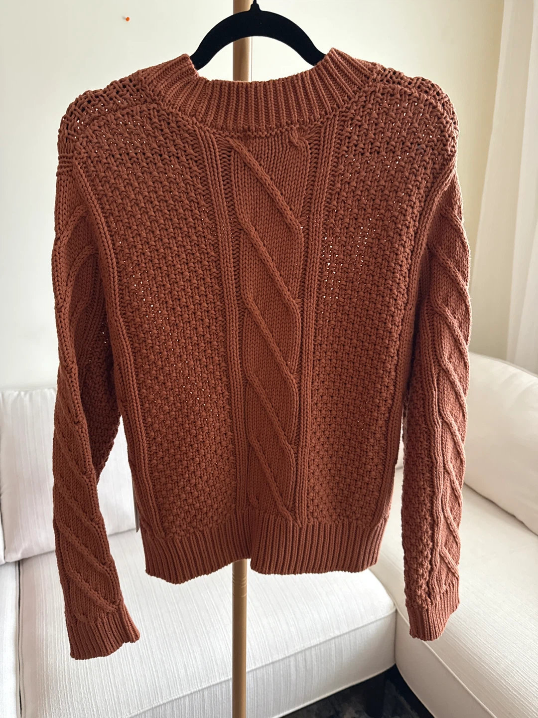 *NWT*Jackson Rowe Cable Knit Sweater XS - photo 3