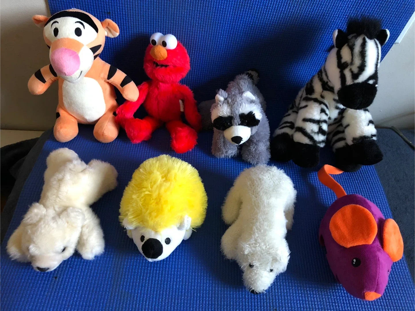 Assorted Plush Toys - Tigger, Elmo, Zebra, and more!