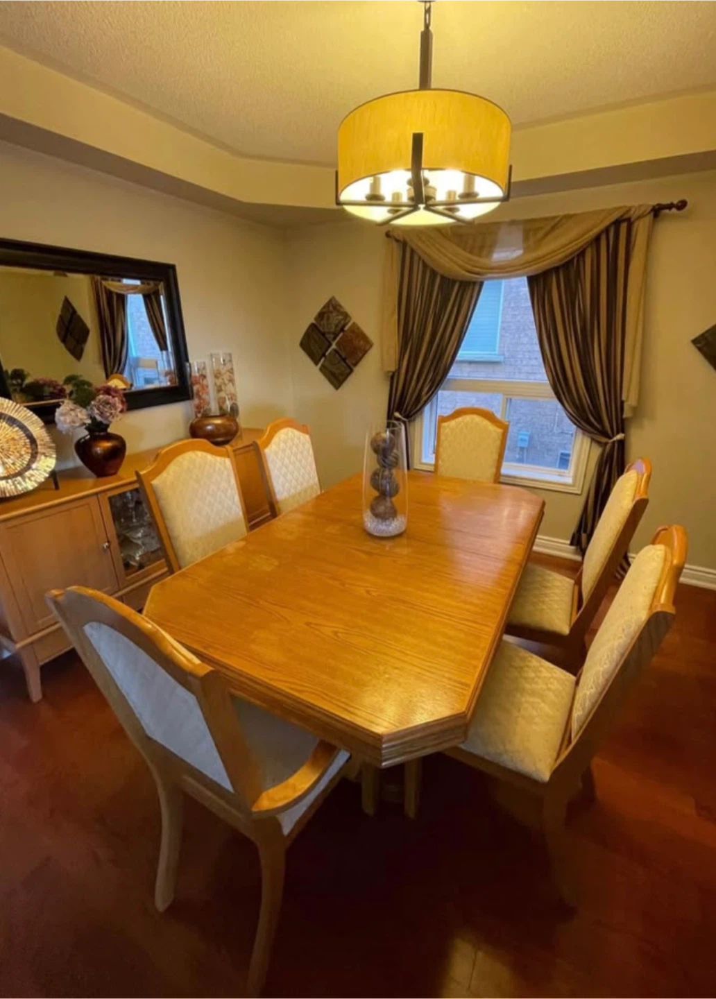 Dining Table Set with 6 Chairs