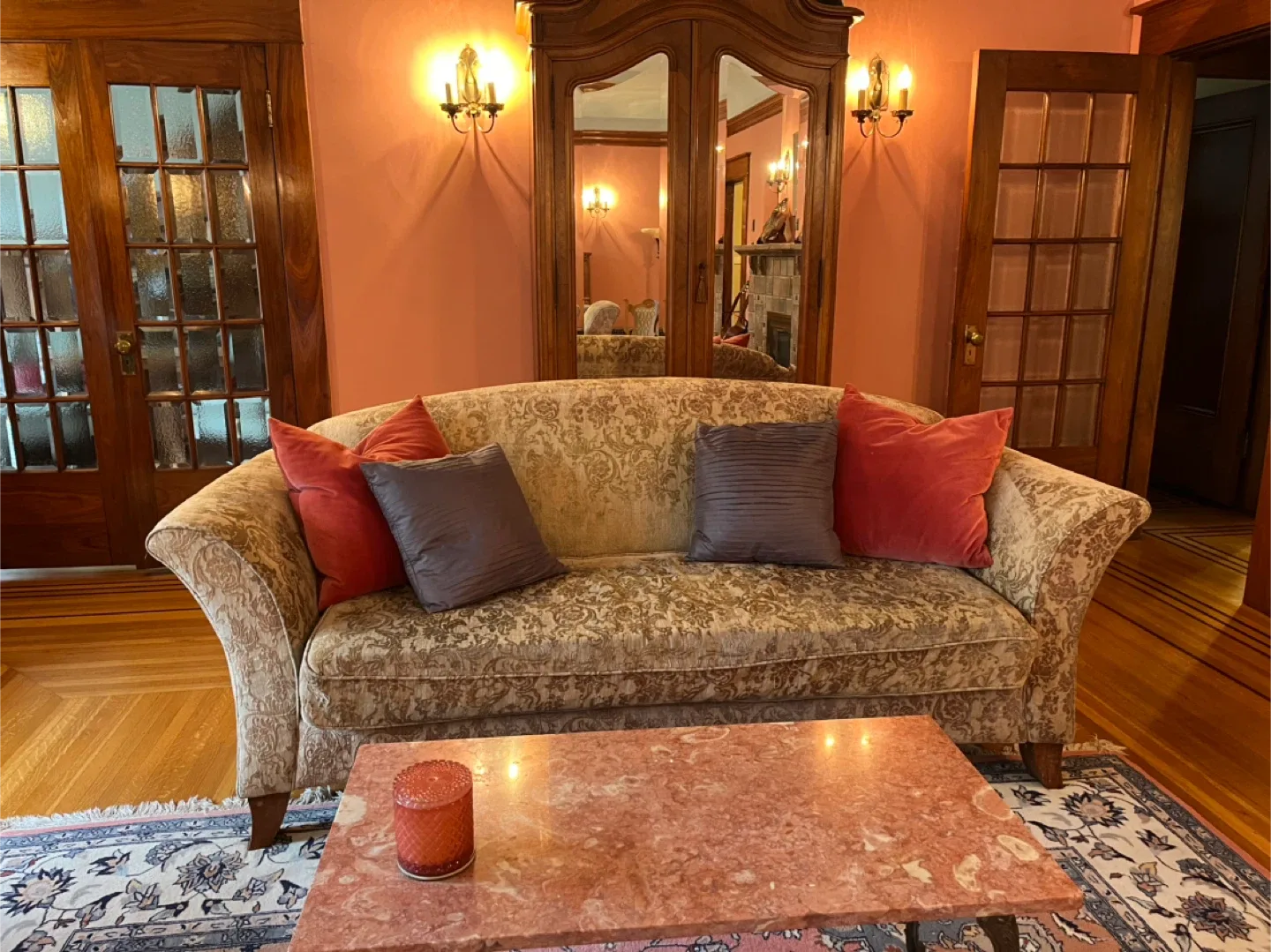 Vintage Floral Sofa & Chaise Lounge Set image indicator(2)