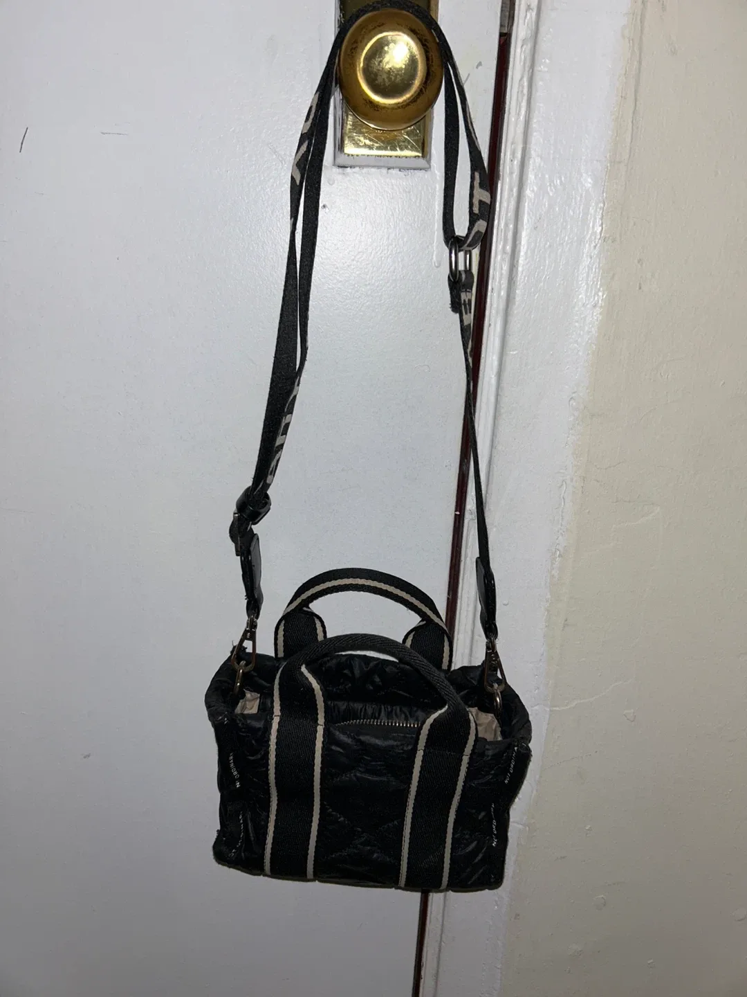 MZ Wallace Micro Sutton Black Quilted Bag