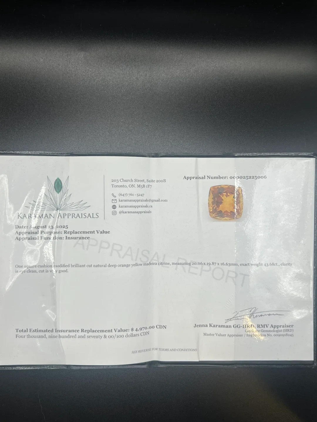 Natural Deep Orange Yellow Madeira Citrine image indicator(3)