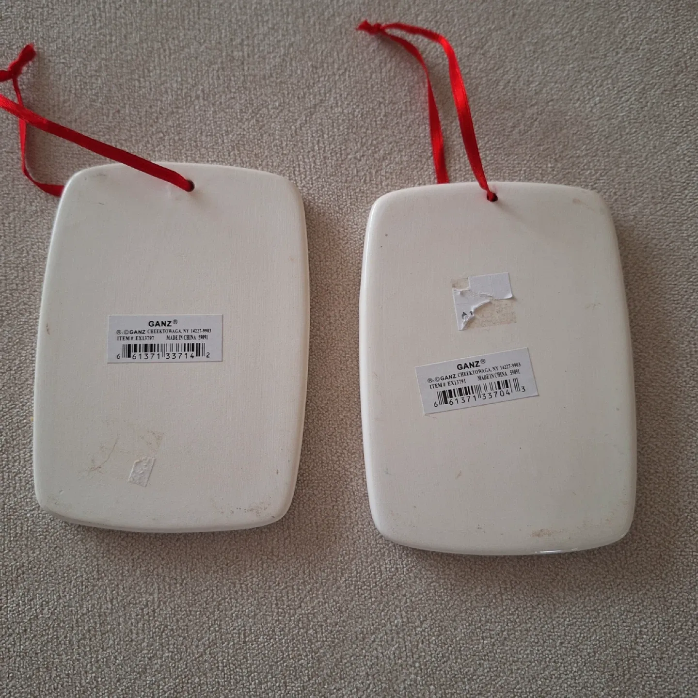 Ganz Snowman Ornament Set of 2 image indicator(2)